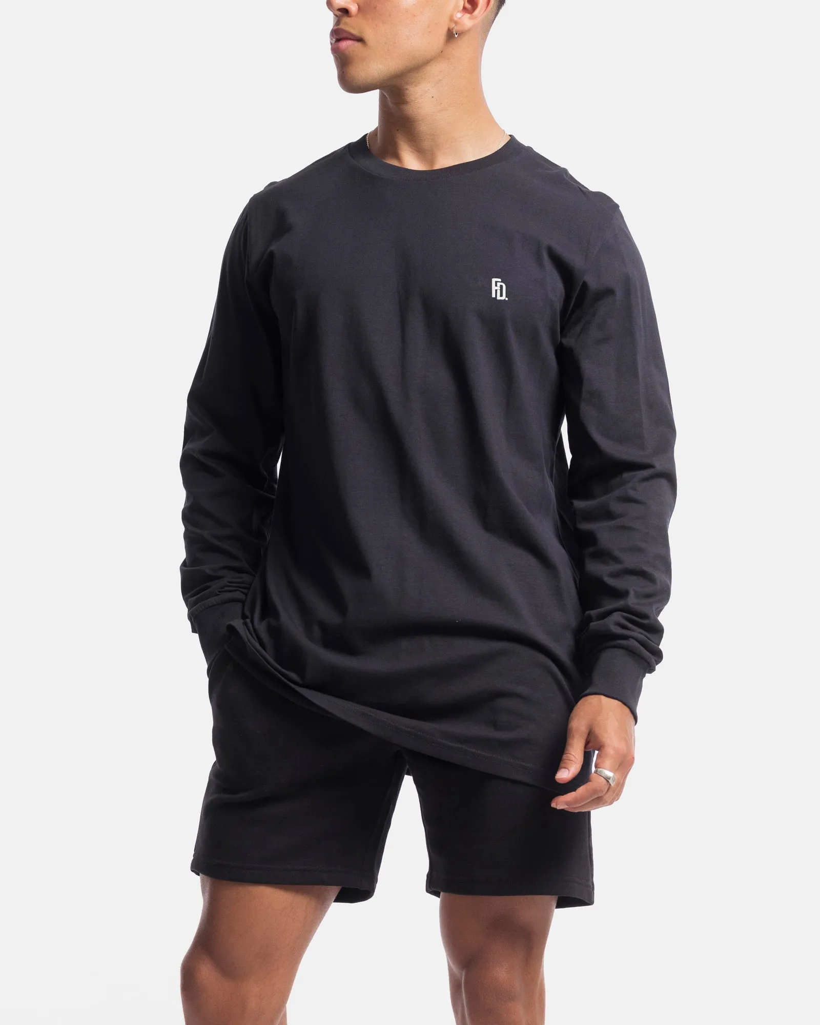 Mens Contract Rise Long Sleeve Tee - Ink