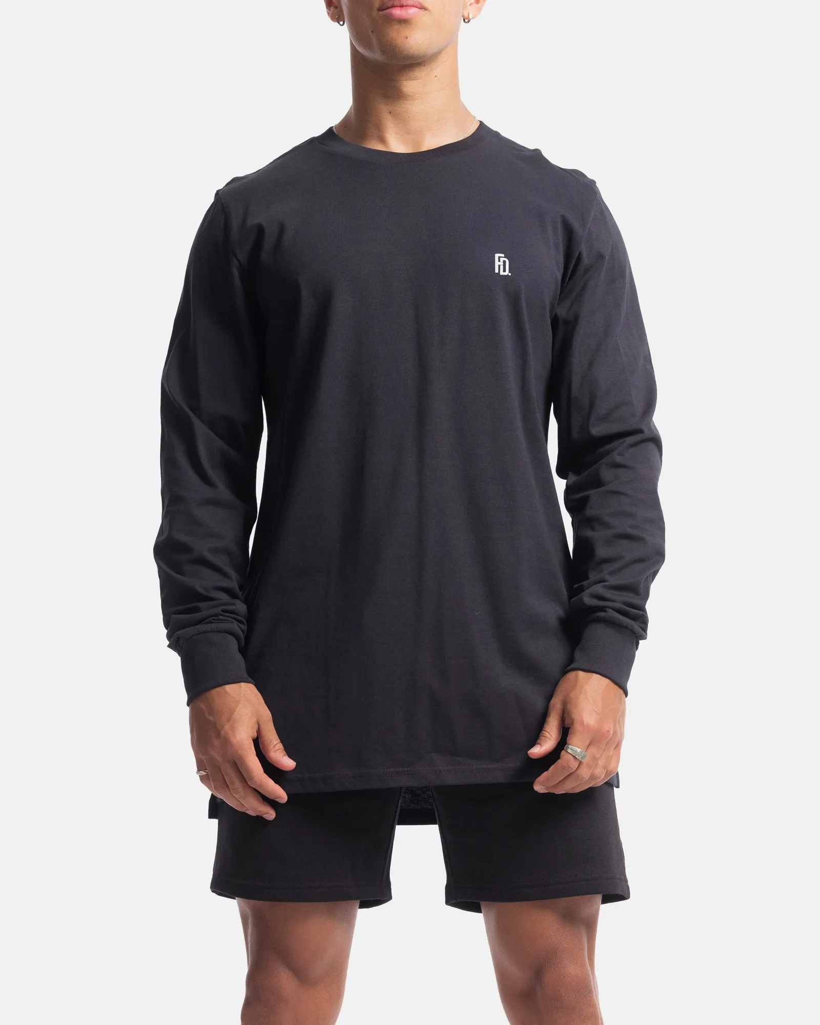 Mens Contract Rise Long Sleeve Tee - Ink
