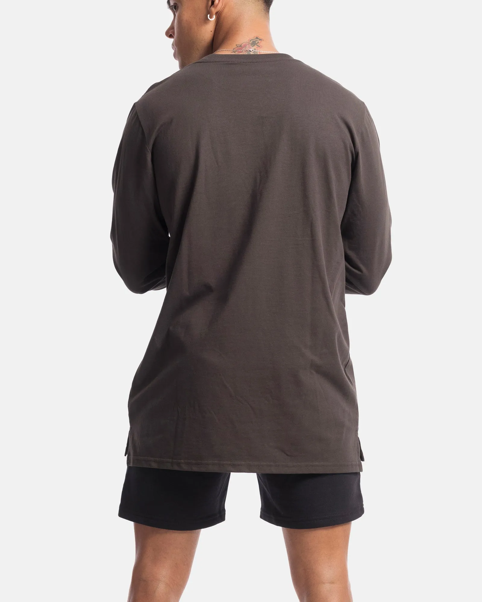 Mens Contract Rise Long Sleeve Tee - Vintage Black