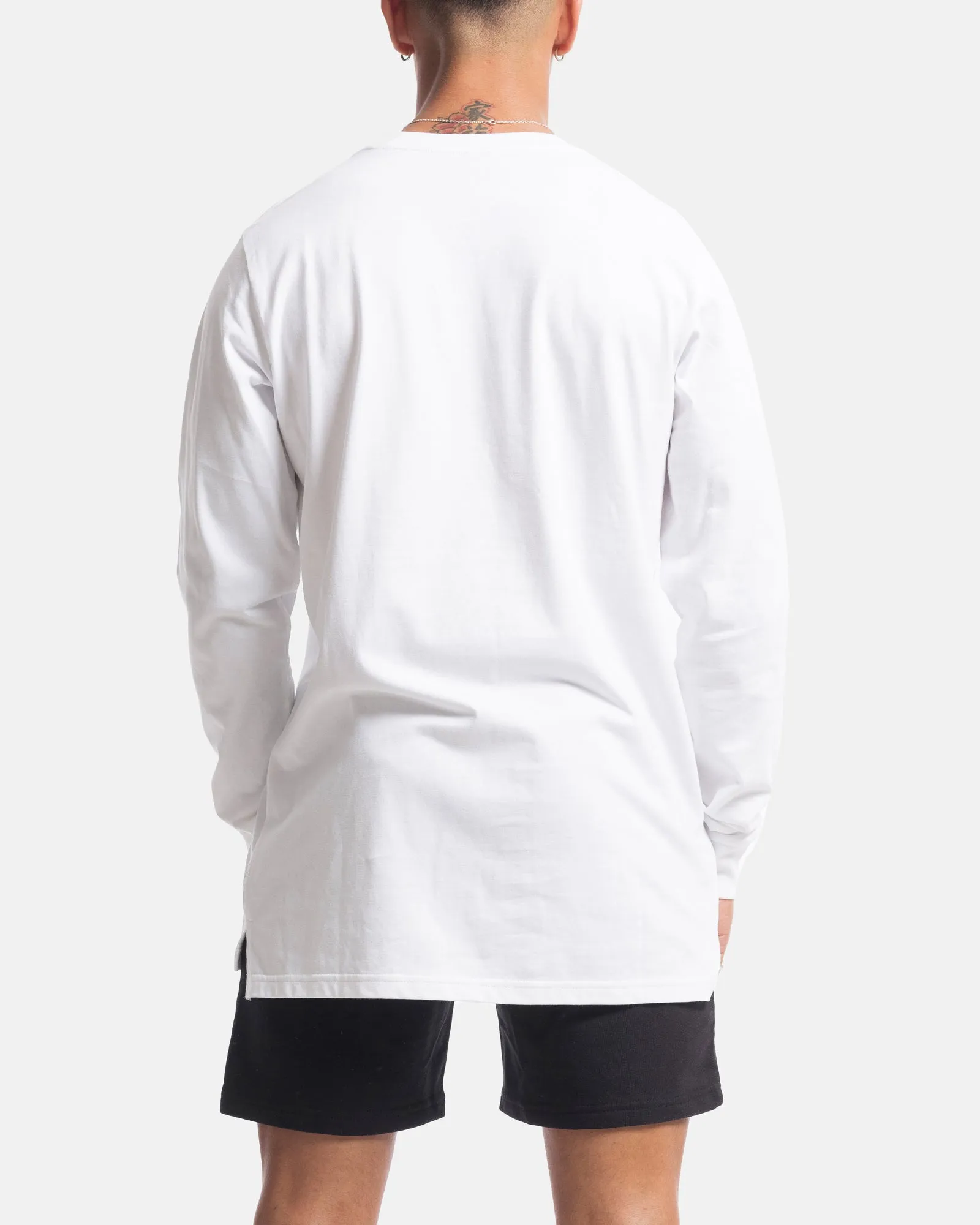 Mens Contract Rise Long Sleeve Tee - White