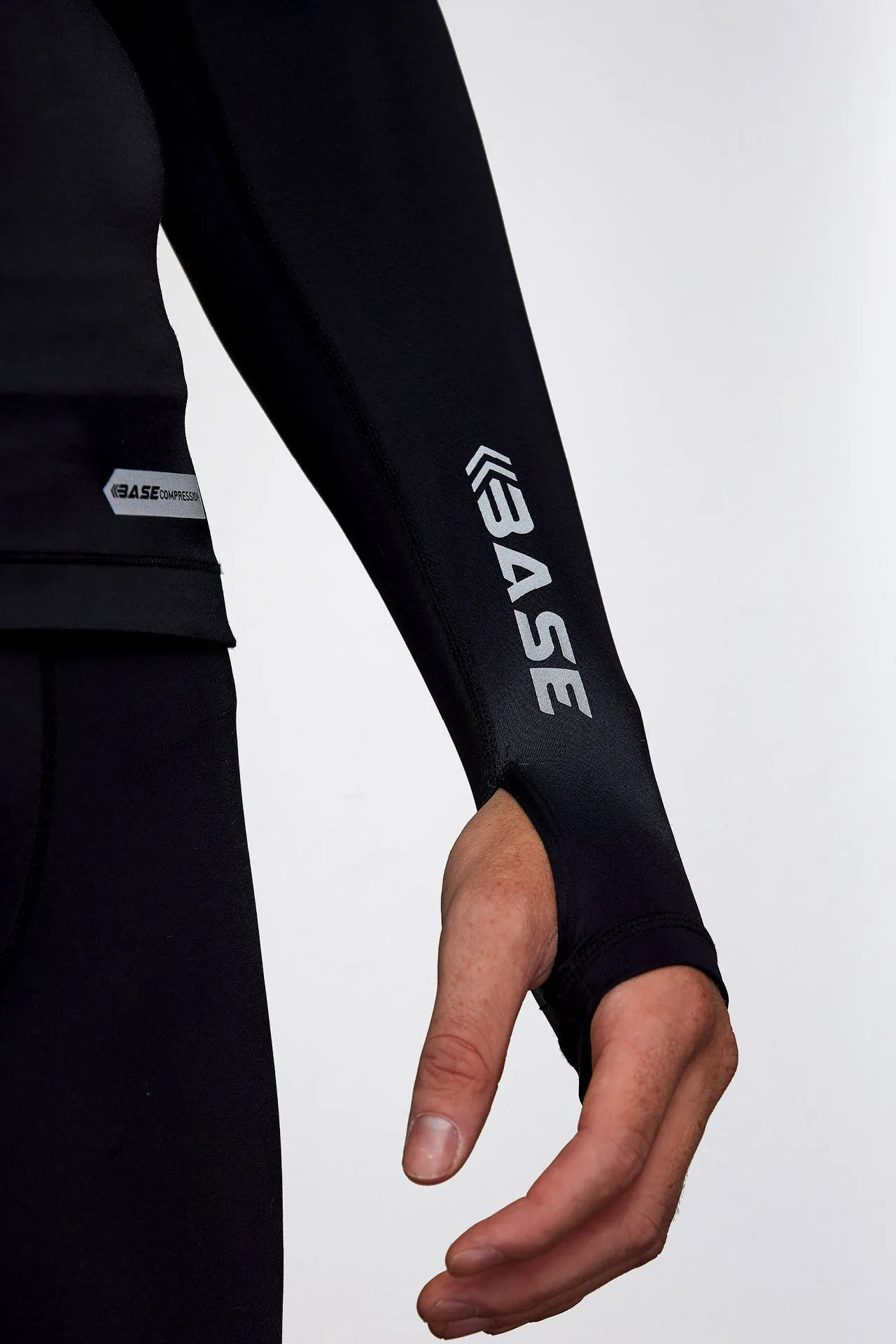 Men's Long Sleeve Compression Tee - Black