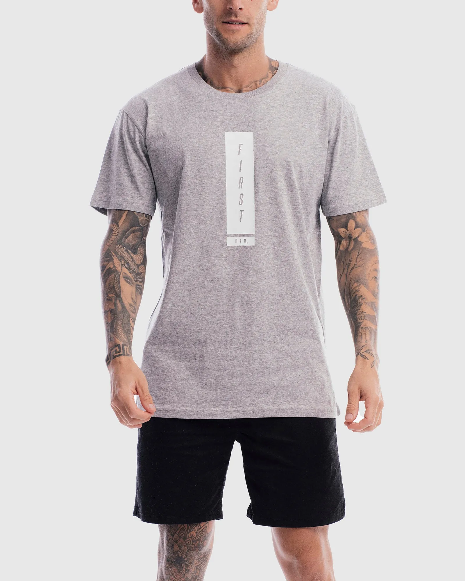 Mens Midfield Mono Tee - Marle Grey