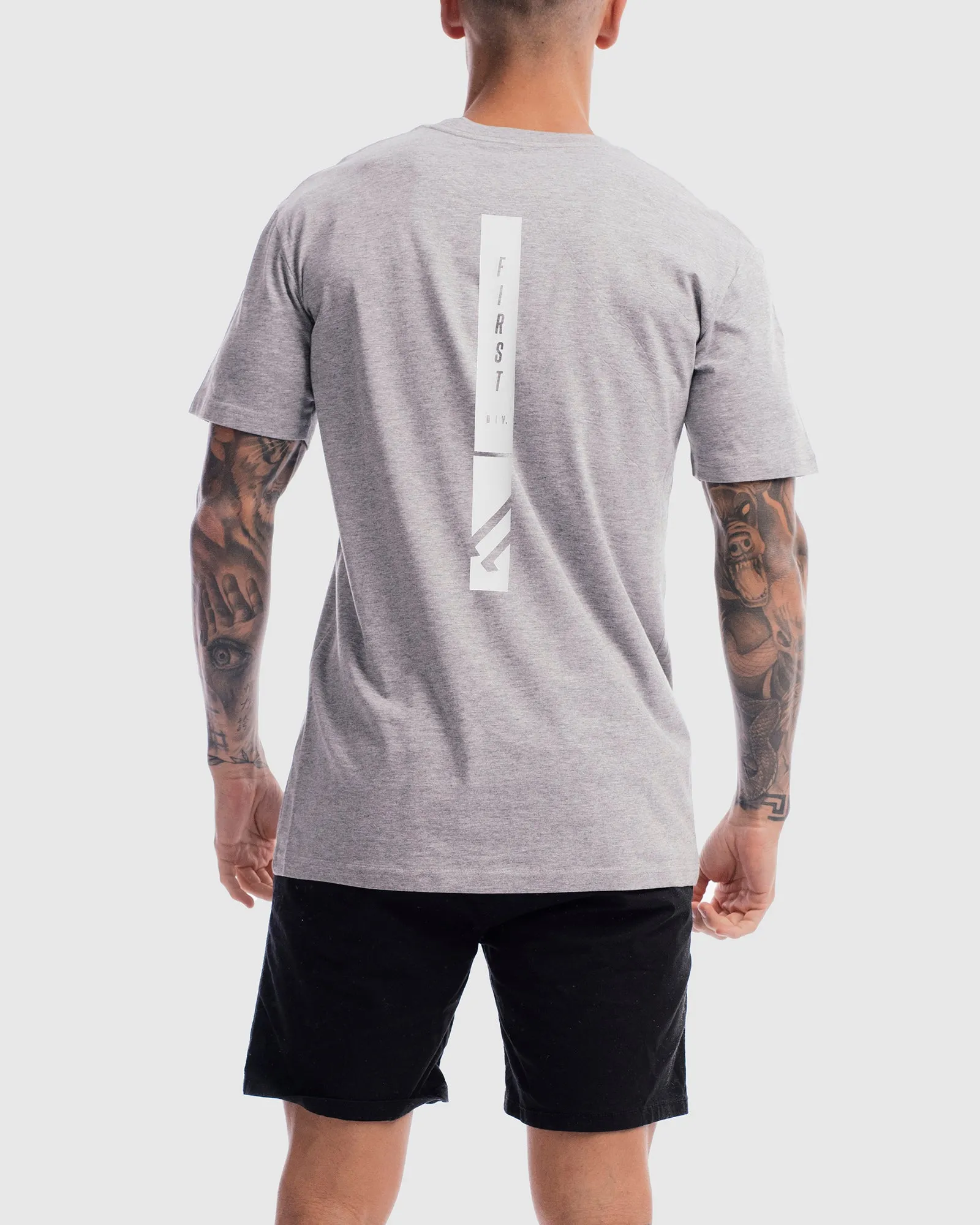 Mens Midfield Mono Tee - Marle Grey