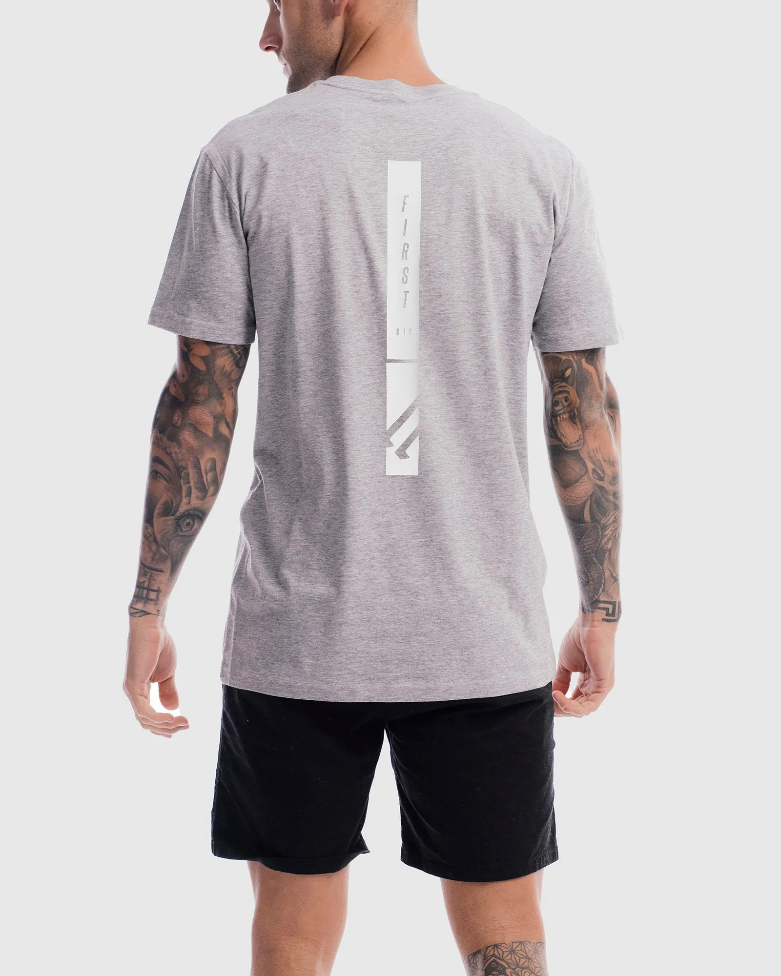 Mens Midfield Mono Tee - Marle Grey