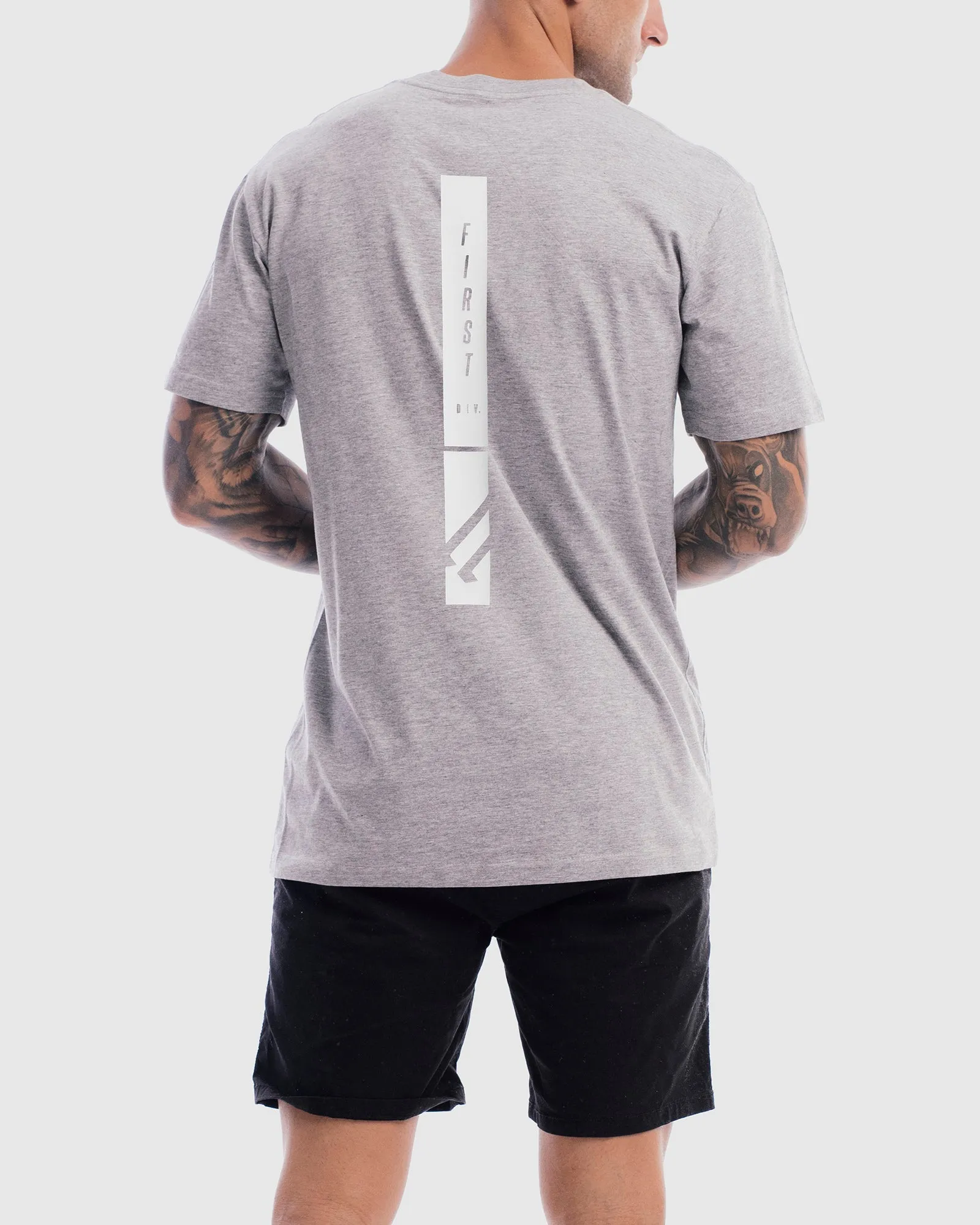 Mens Midfield Mono Tee - Marle Grey