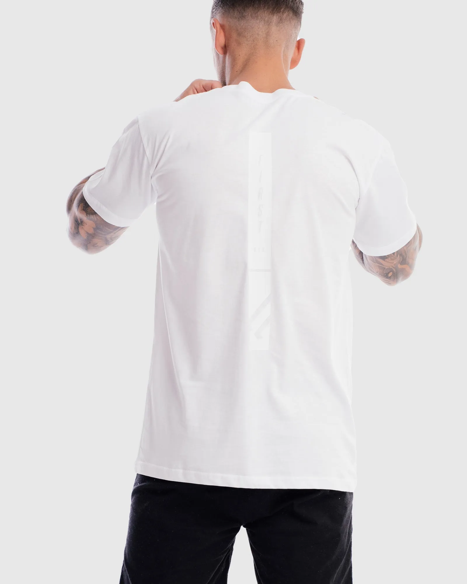 Mens Midfield Mono Tee - White