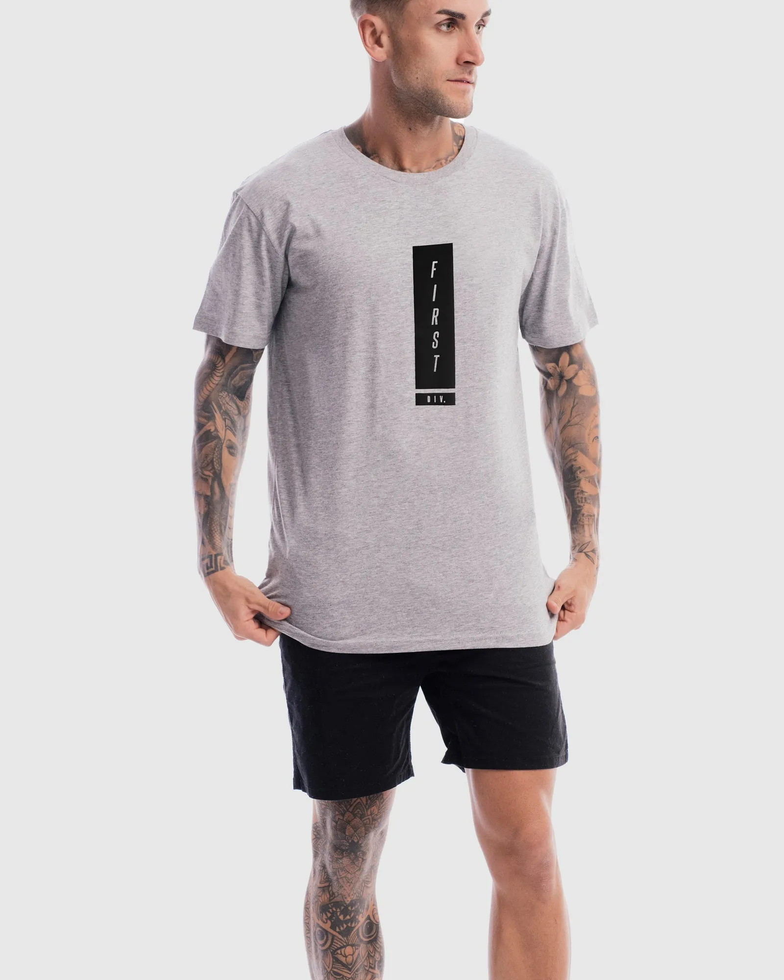 Mens MidField Tee - Marle Grey