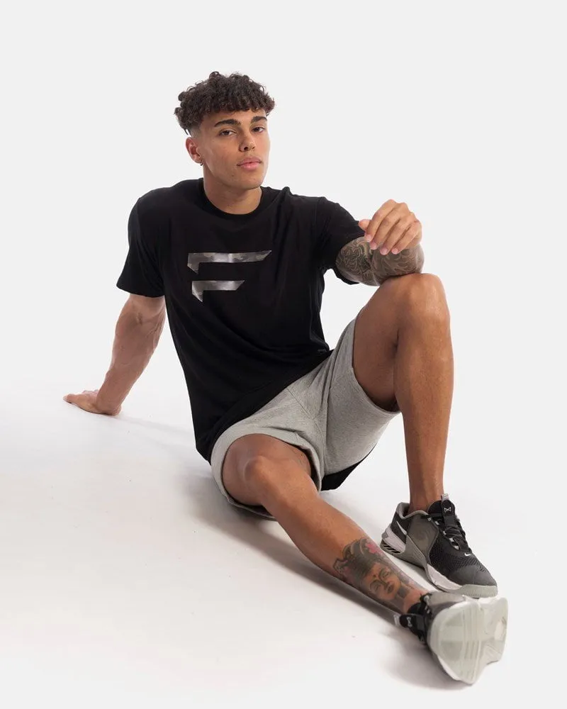 Mens Performance Camo Logo Tee - Black