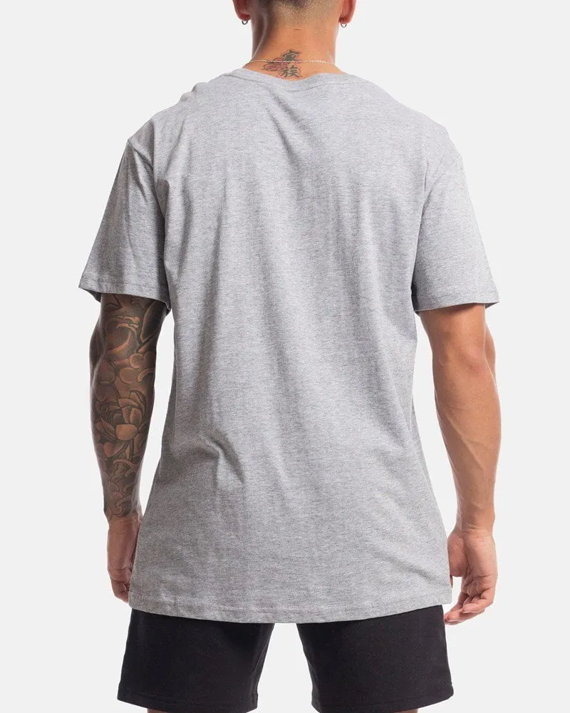 Mens Performance Camo Logo Tee - Marle Grey
