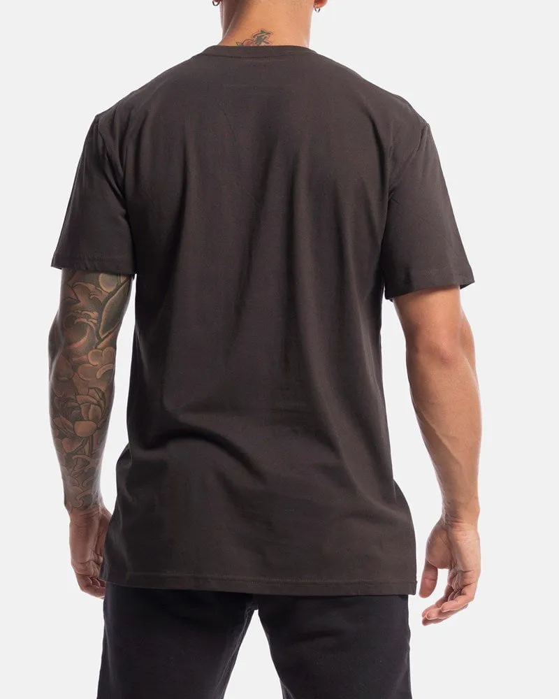 Mens Performance Camo Logo Tee - Vintage Black