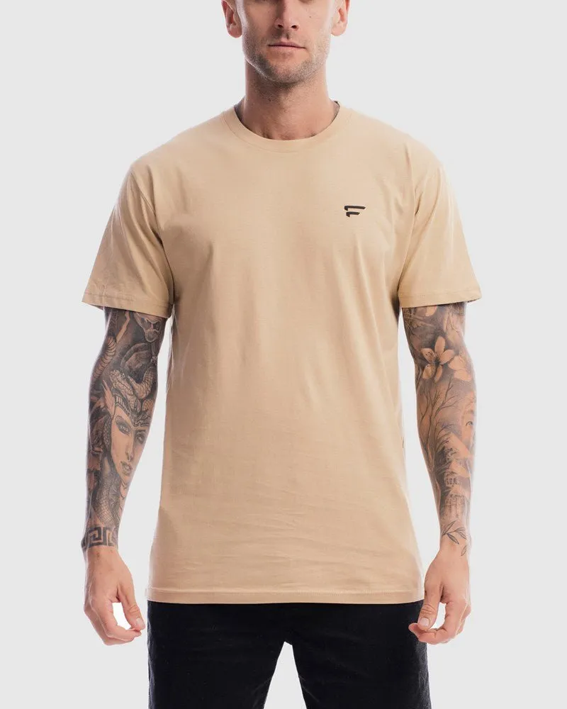 Mens Performance Crest Rise Tee - Camel