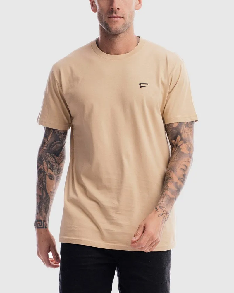 Mens Performance Crest Rise Tee - Camel