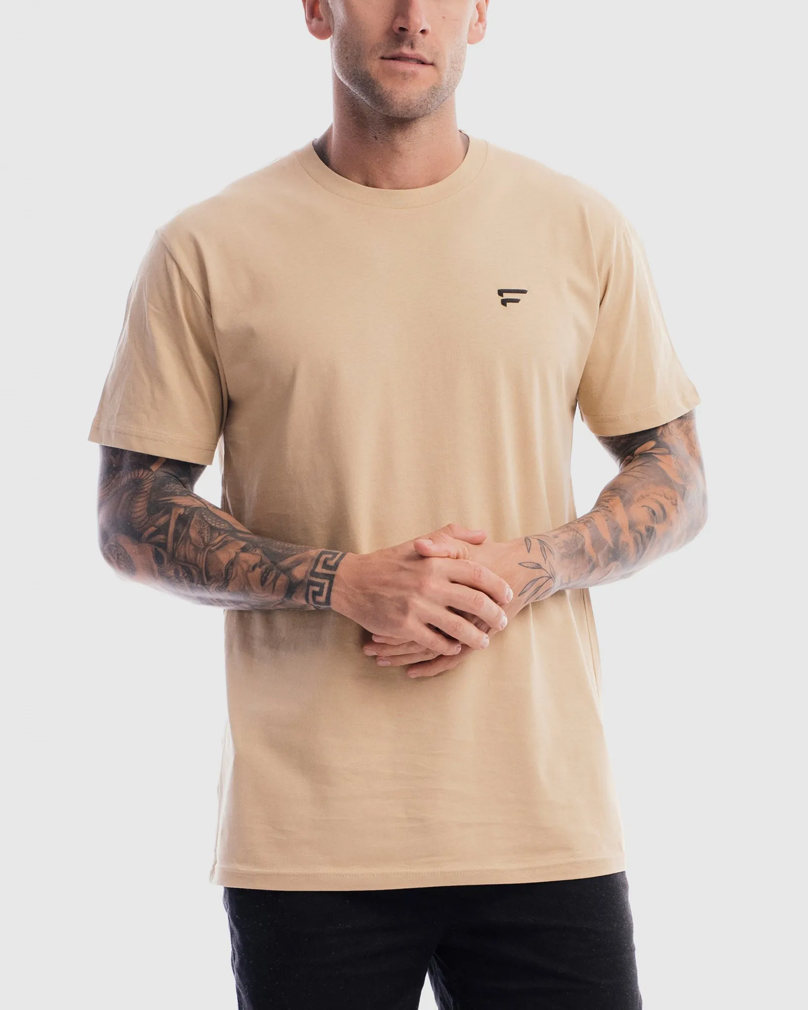 Mens Performance Crest Rise Tee - Camel