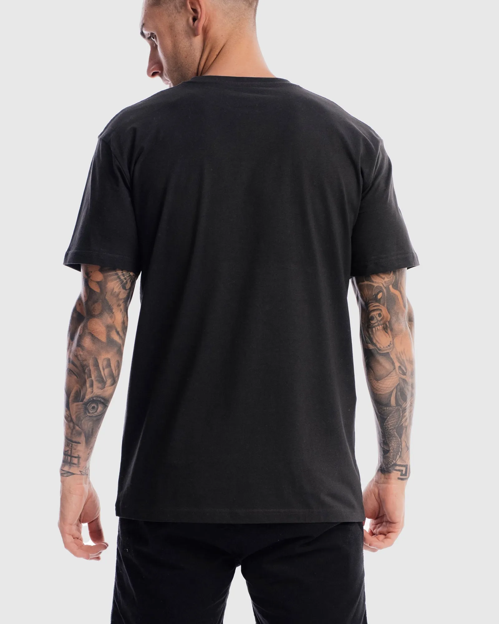 Mens Performance Crest Rise Tee - Vintage Black