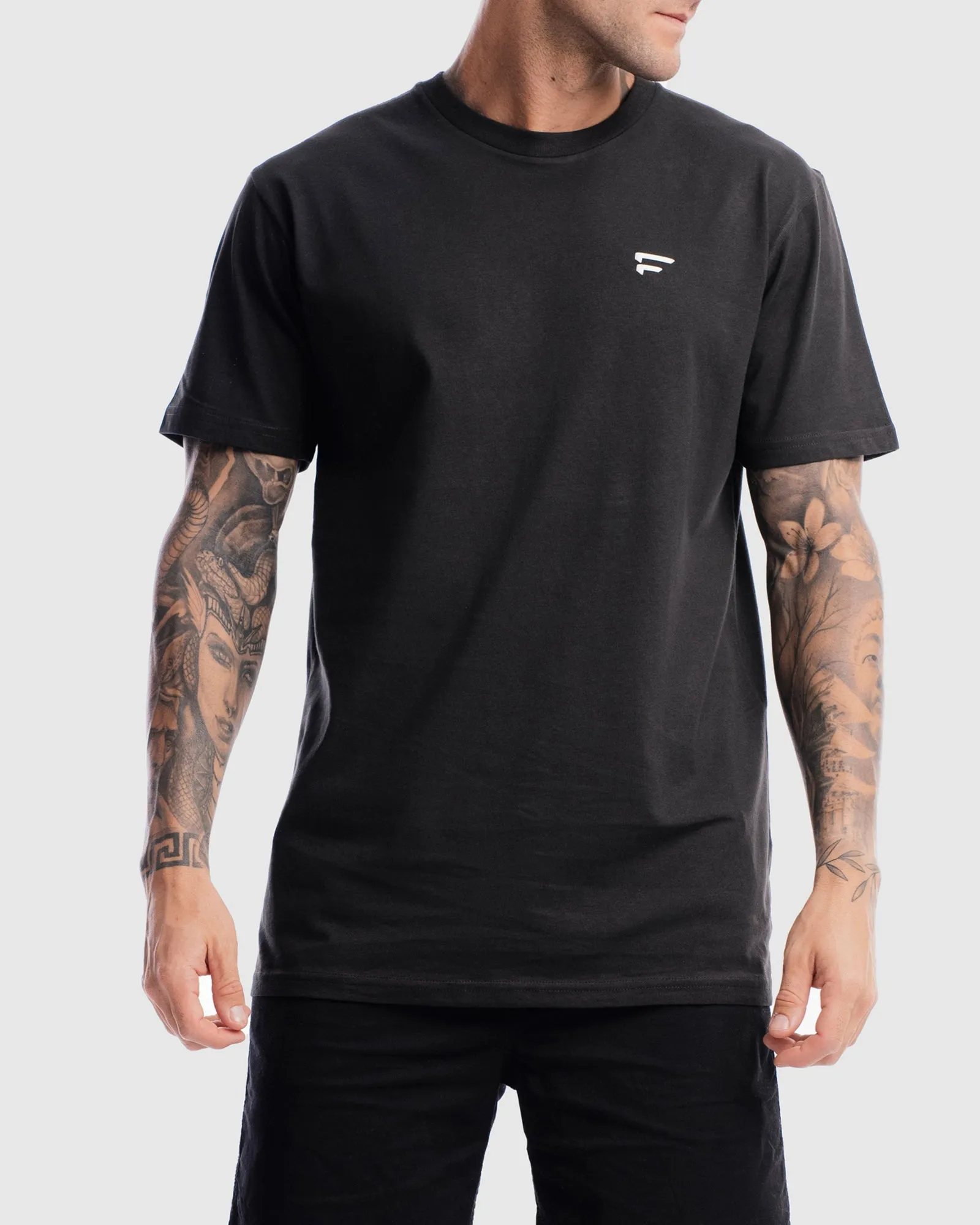 Mens Performance Crest Rise Tee - Vintage Black