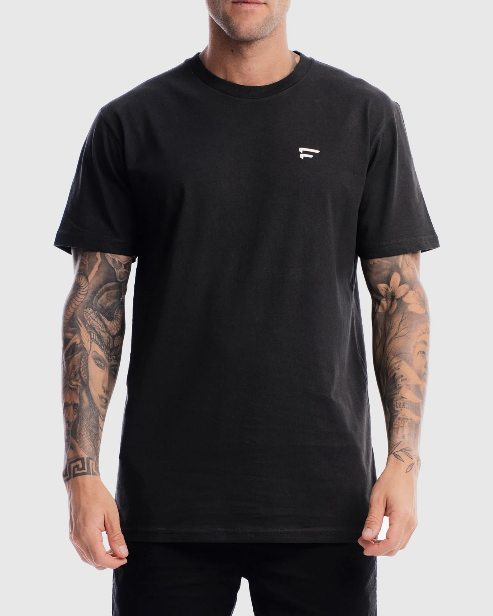 Mens Performance Crest Rise Tee - Vintage Black
