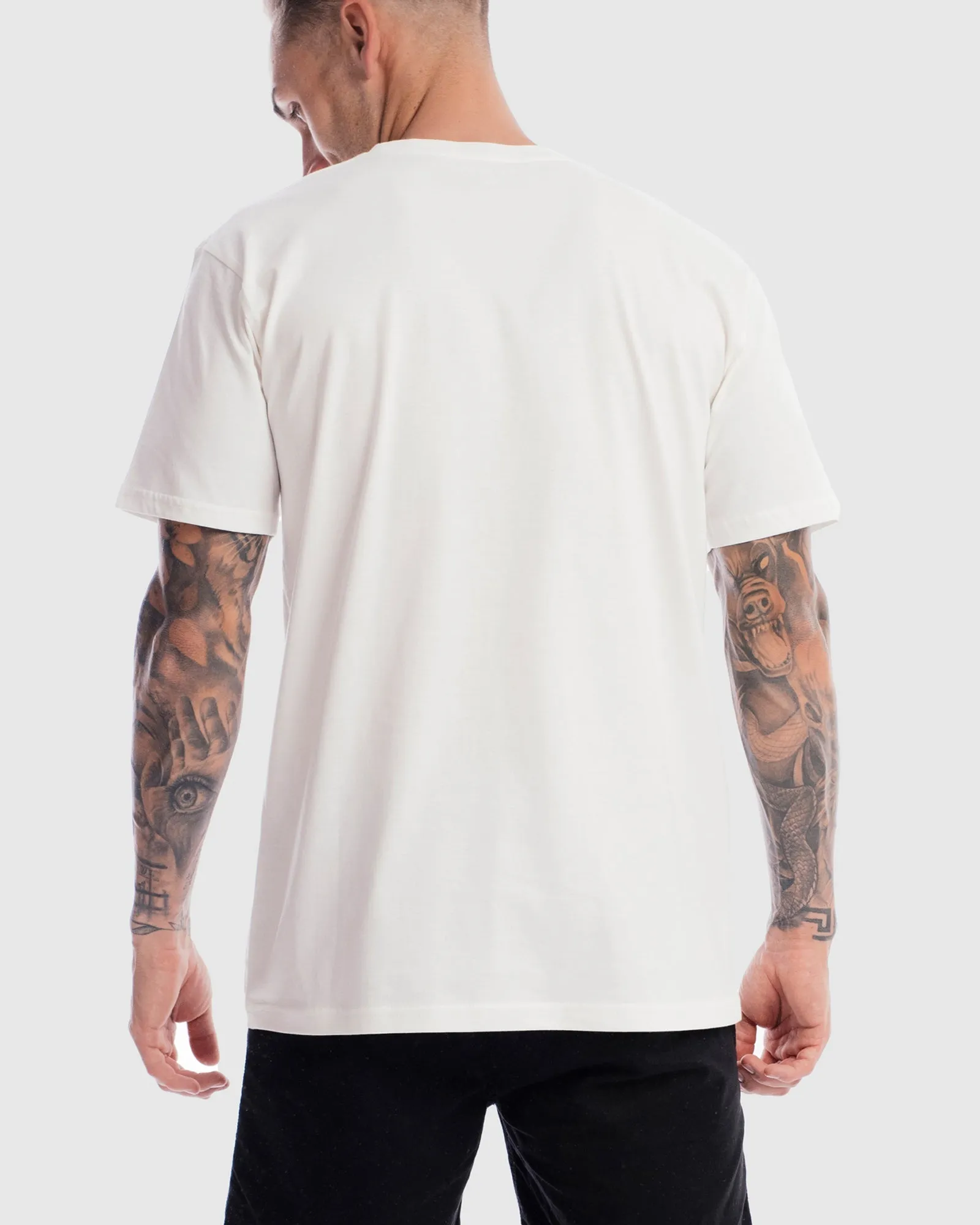 Mens Performance Crest Rise Tee - White