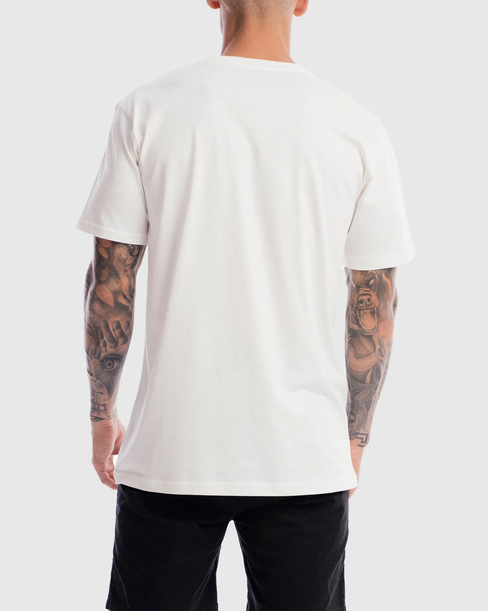 Mens Performance Crest Rise Tee - White