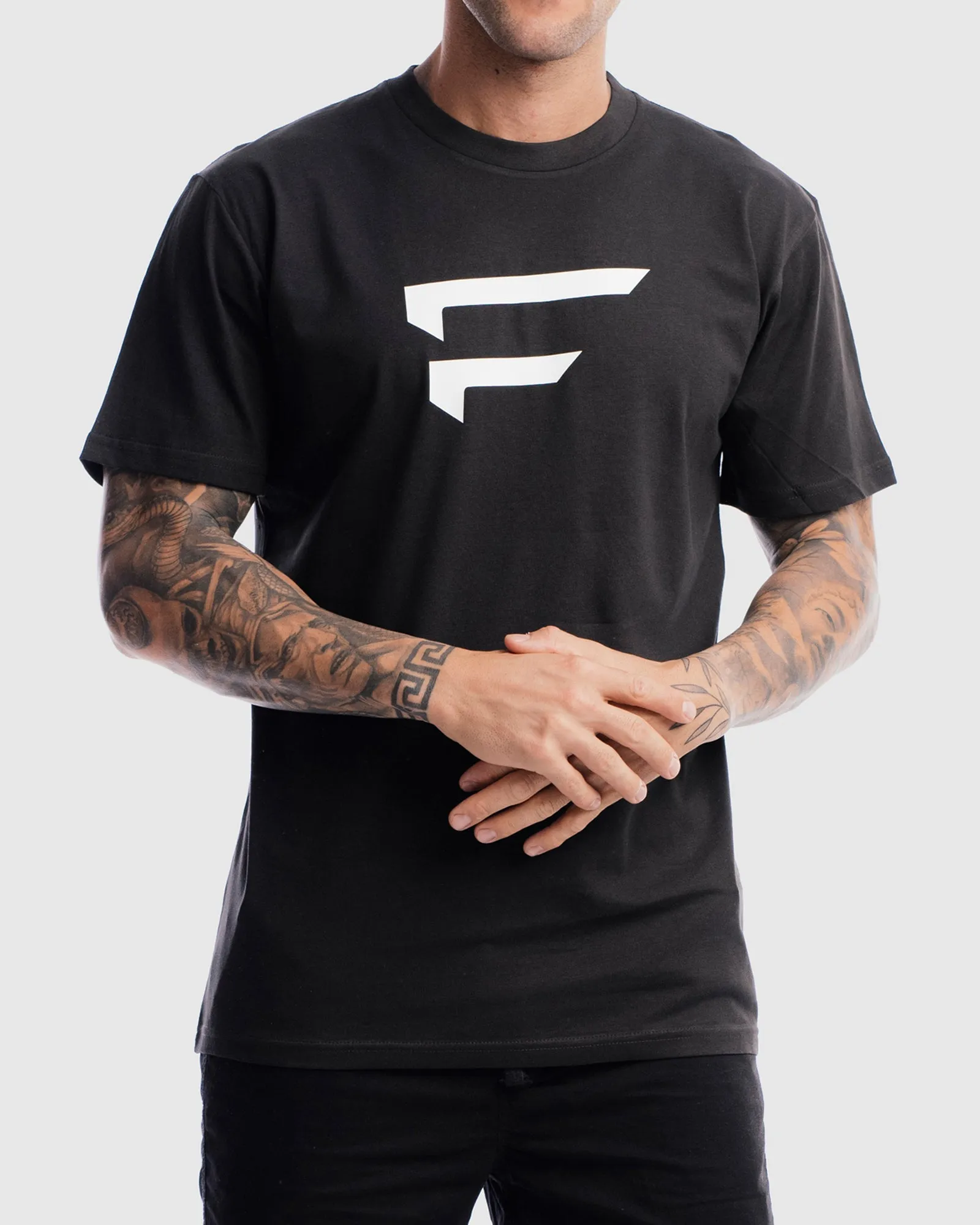 Mens Performance Logo Tee - Vintage Black