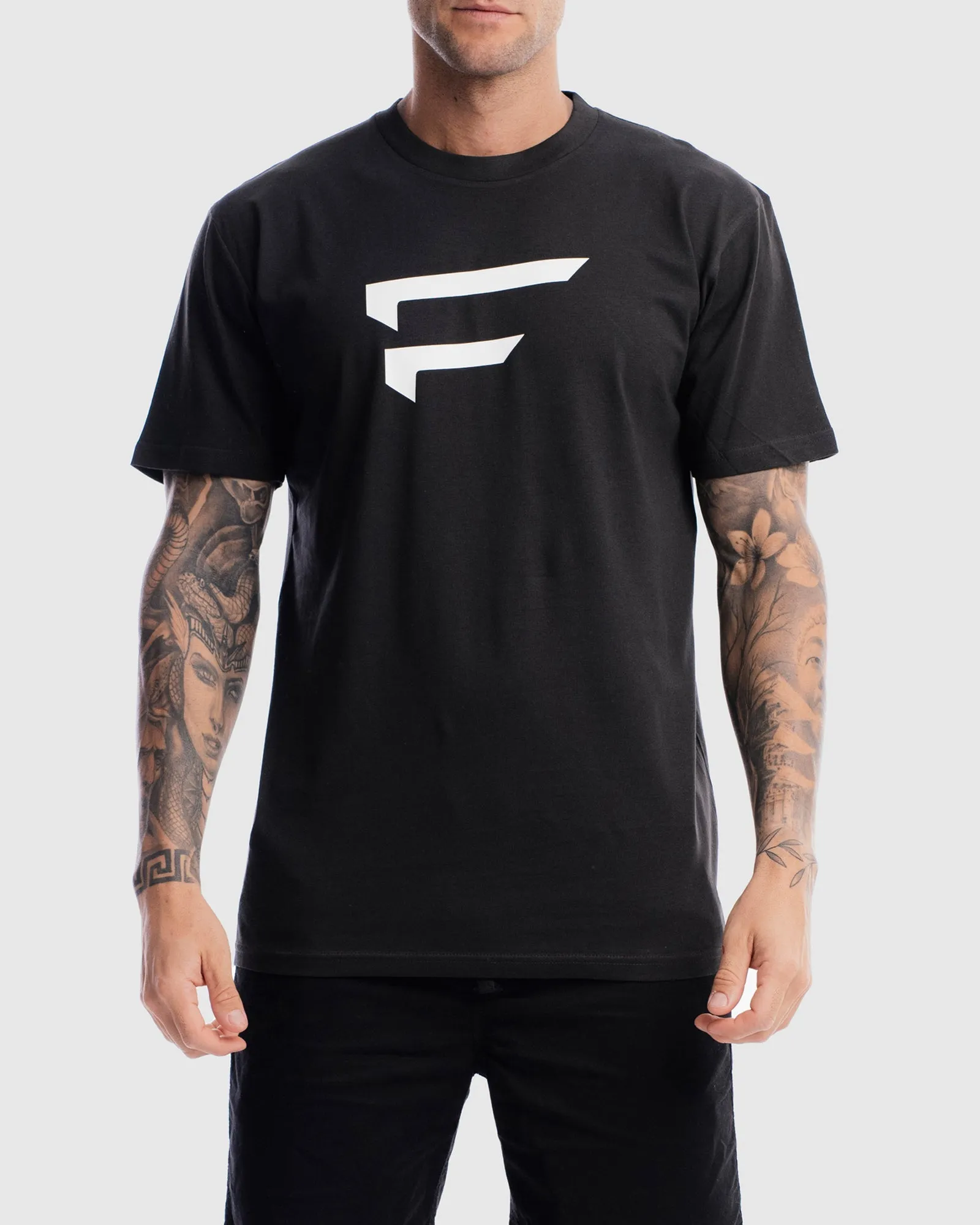 Mens Performance Logo Tee - Vintage Black
