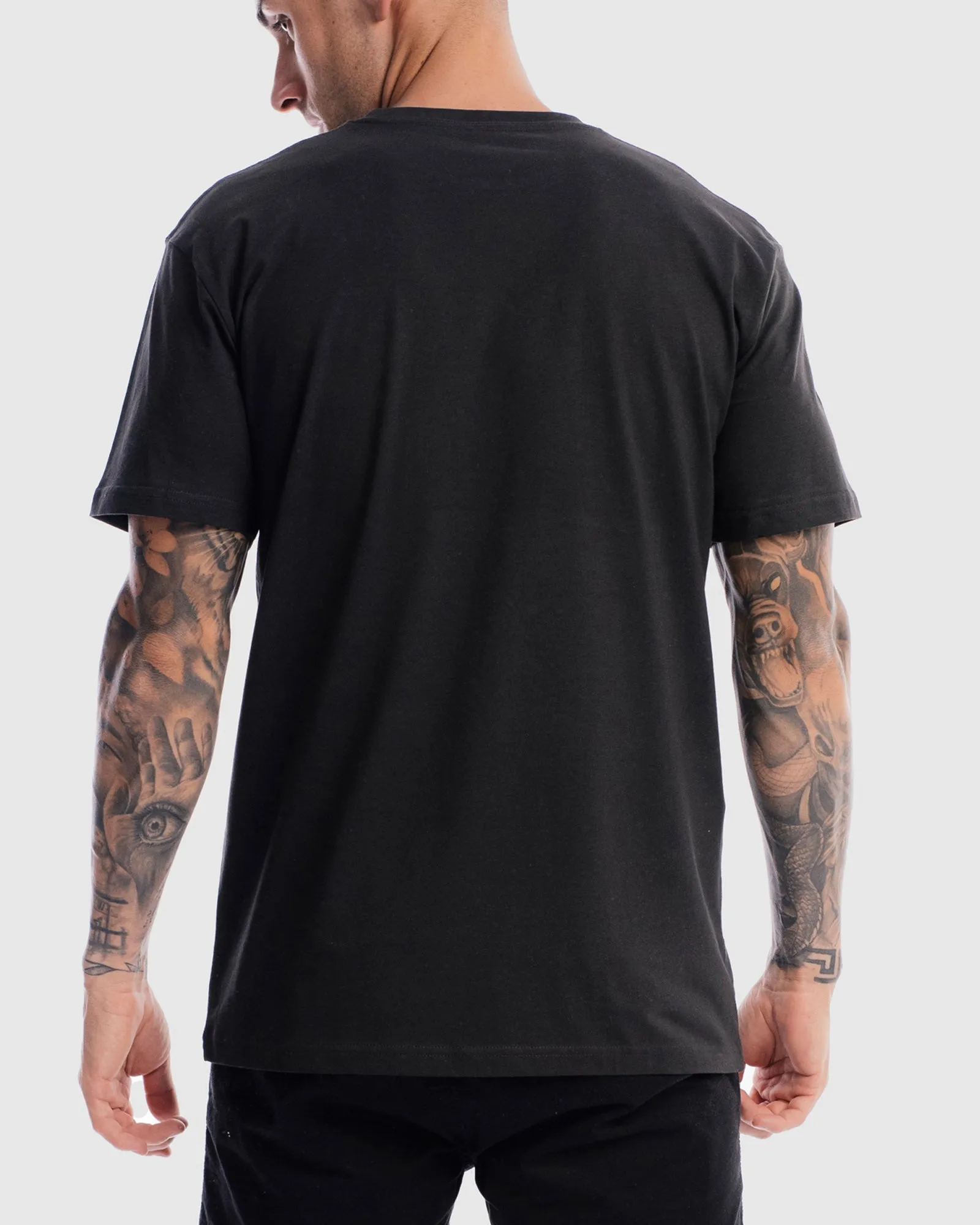 Mens Performance Logo Tee - Vintage Black