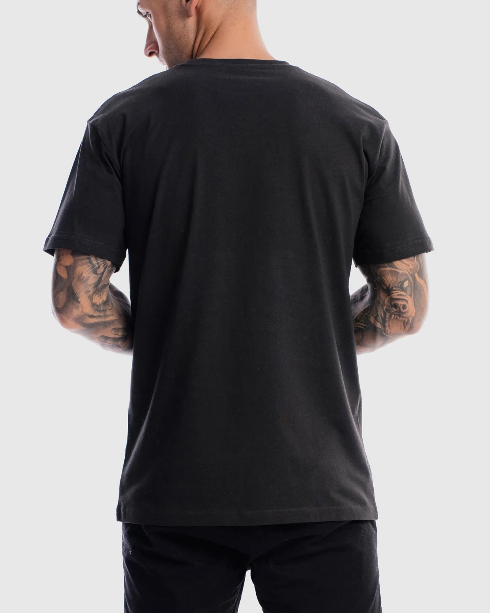 Mens Performance Logo Tee - Vintage Black