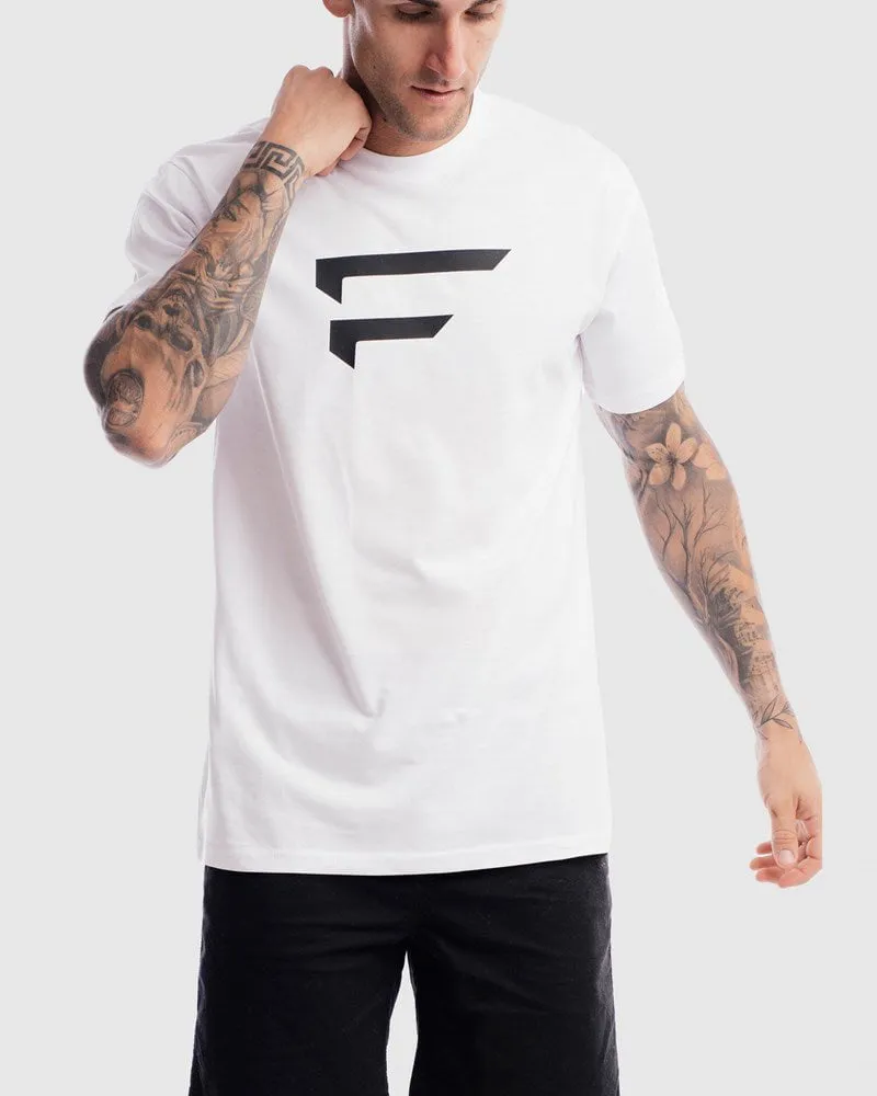 Mens Performance Logo Tee - White