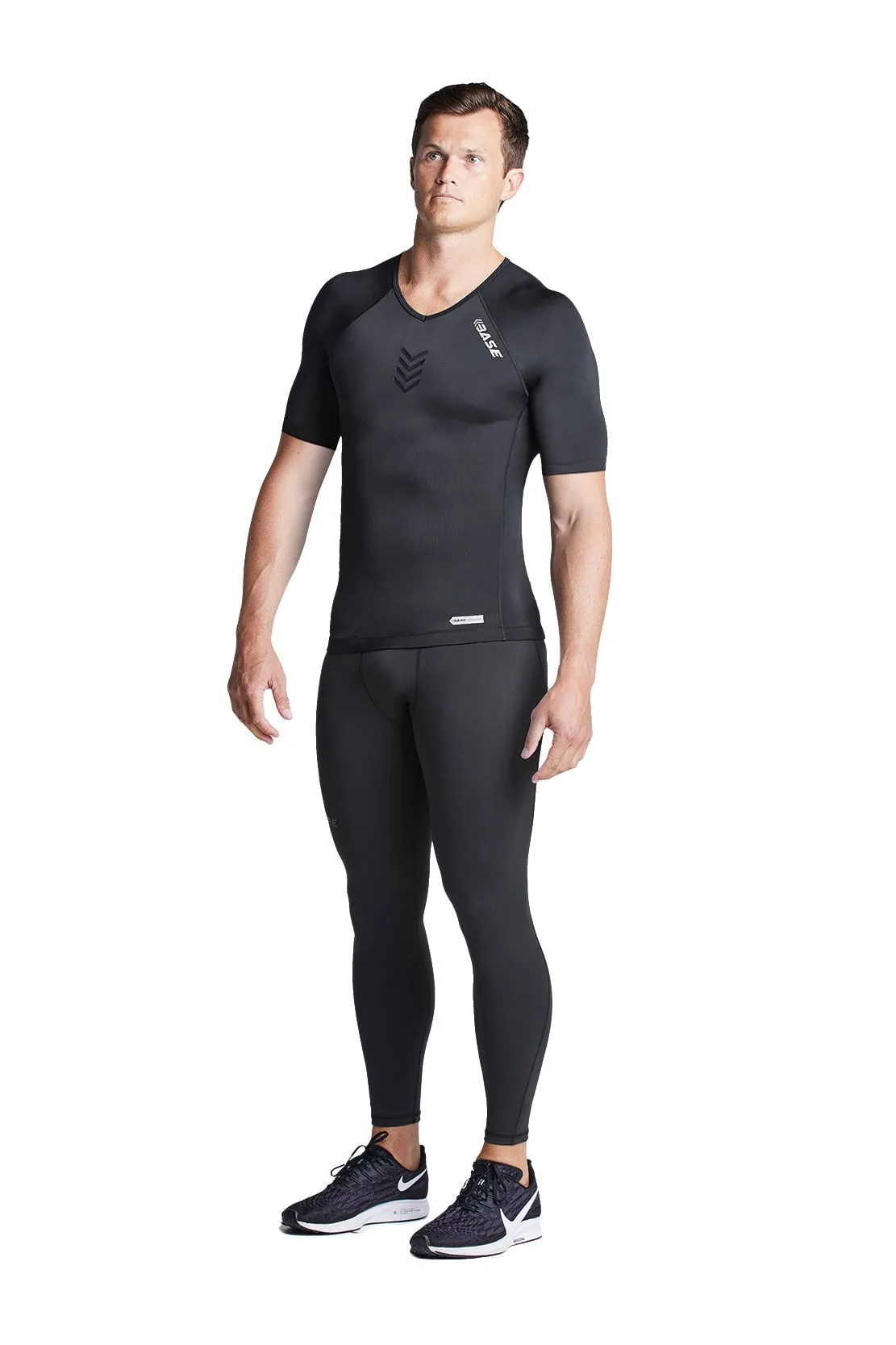 Mens Short Sleeve Compression Tee - Black