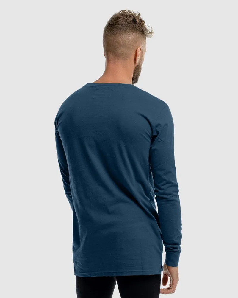 Mens Stature Long Sleeve Tee - Ink