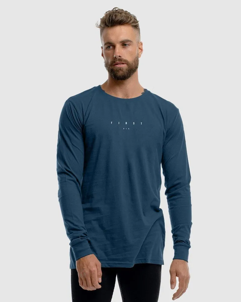 Mens Stature Long Sleeve Tee - Ink