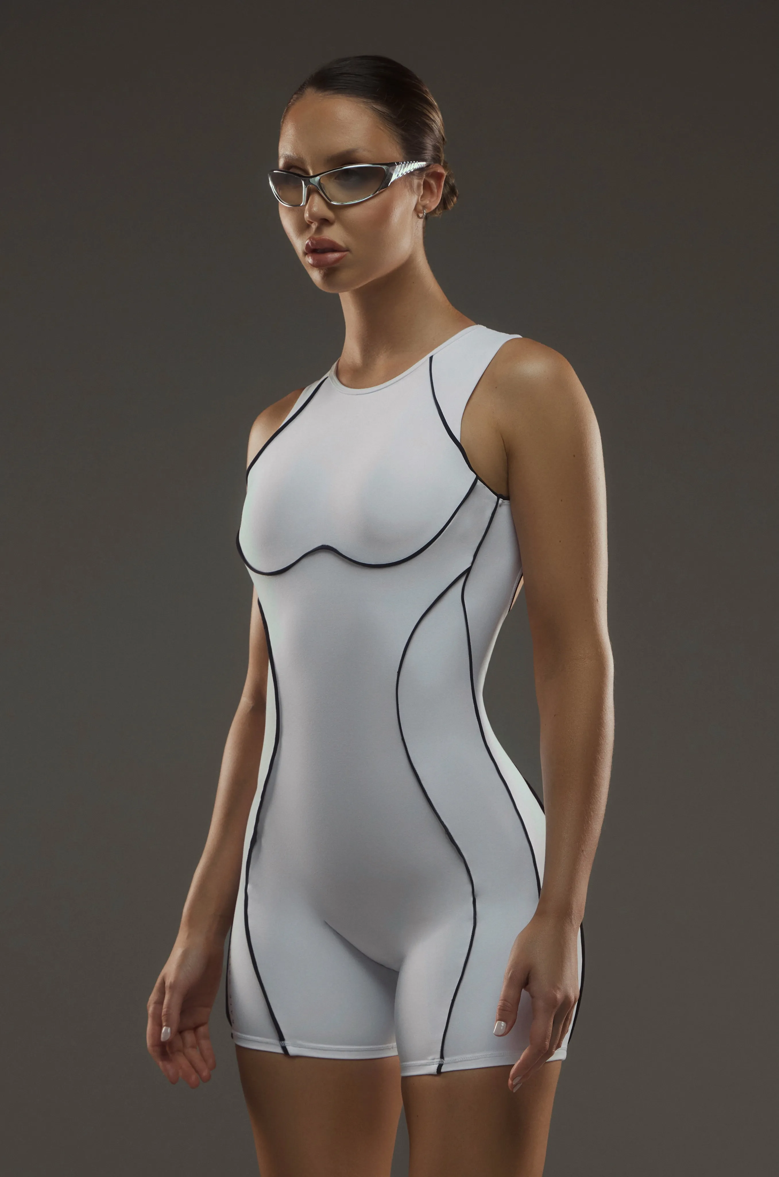 Neo Form Sculpt Romper - White
