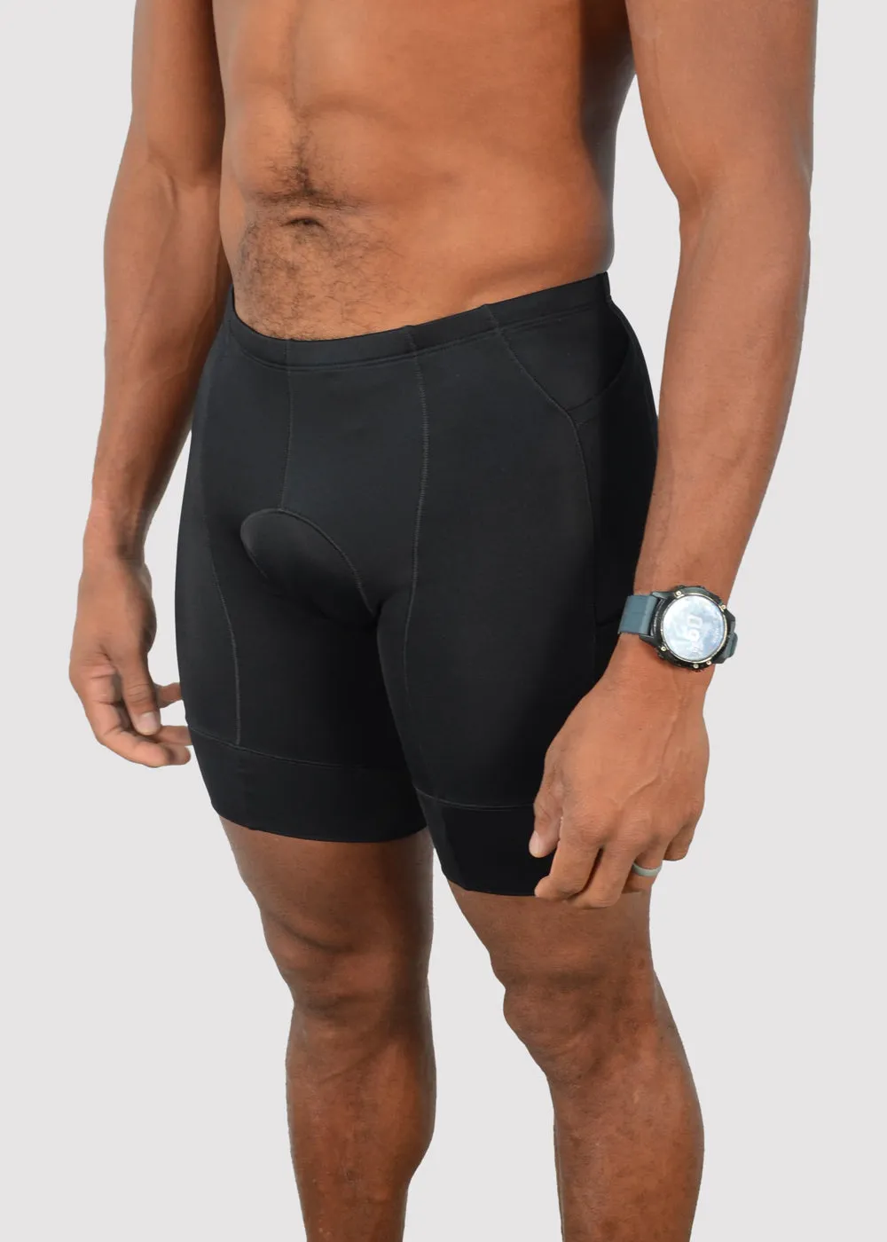 Pantal??n corto de triatl??n de 4 bolsillos Mobius para hombre