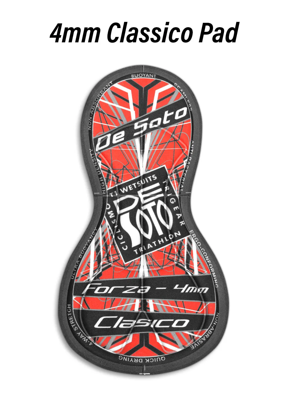 Pantal??n corto de triatl??n Forza de tiro alto y 4 bolsillos para hombre