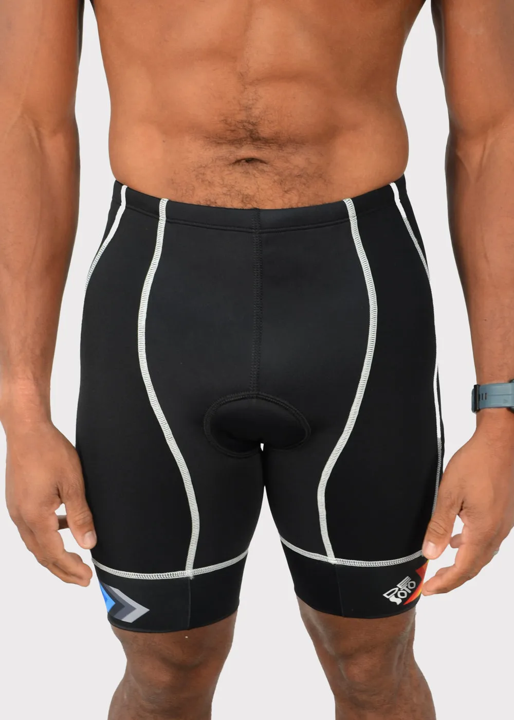 Pantal??n corto de triatl??n Forza de tiro alto y 4 bolsillos para hombre
