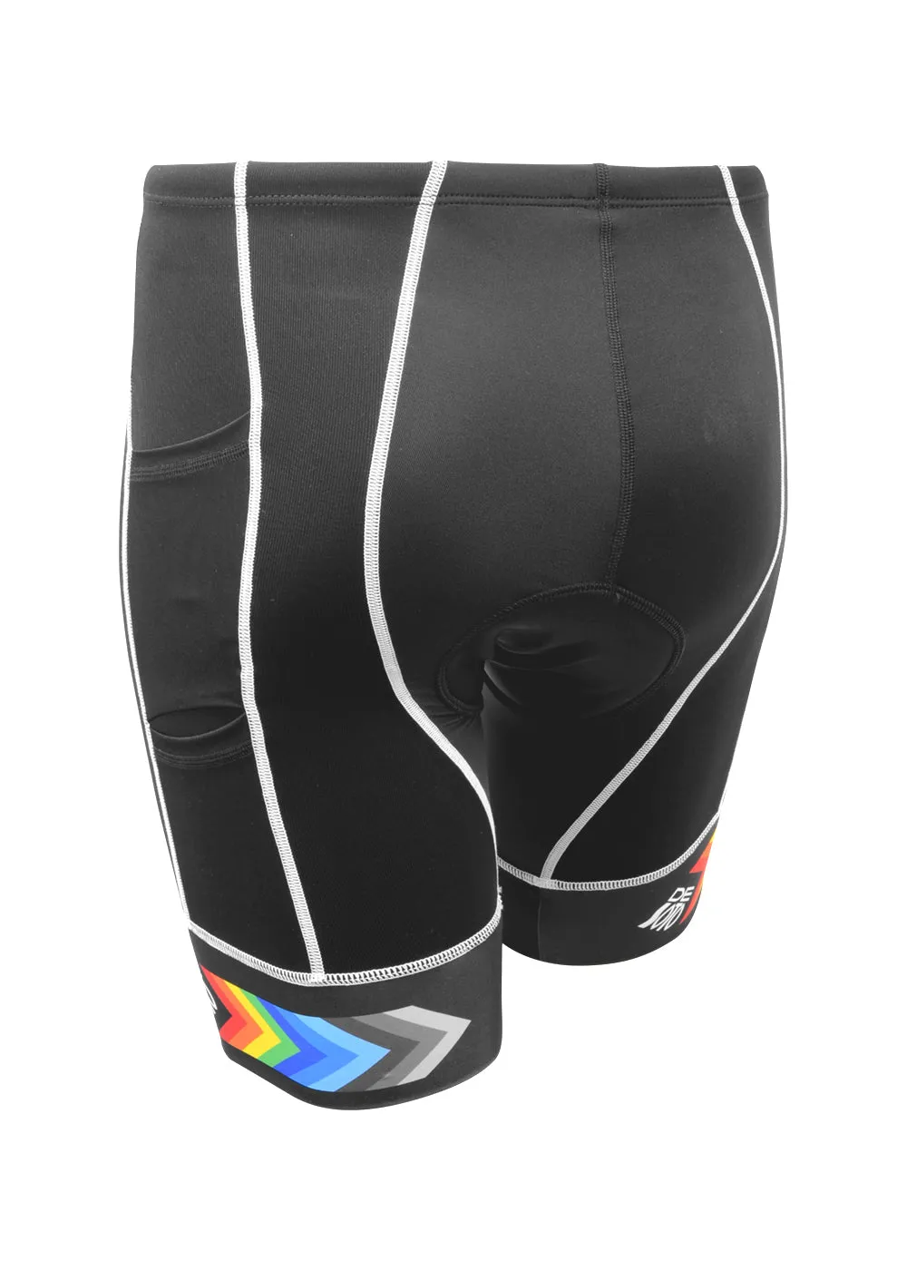 Pantal??n corto de triatl??n Forza de tiro alto y 4 bolsillos para hombre