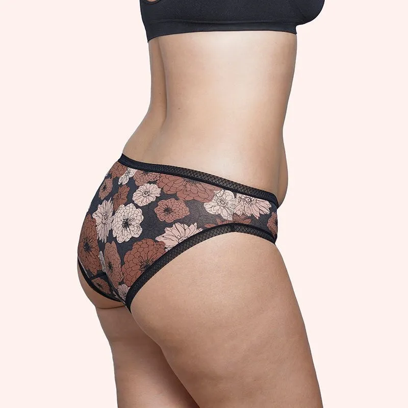 Period Cotton Bikini Brief - Dahlia Floral