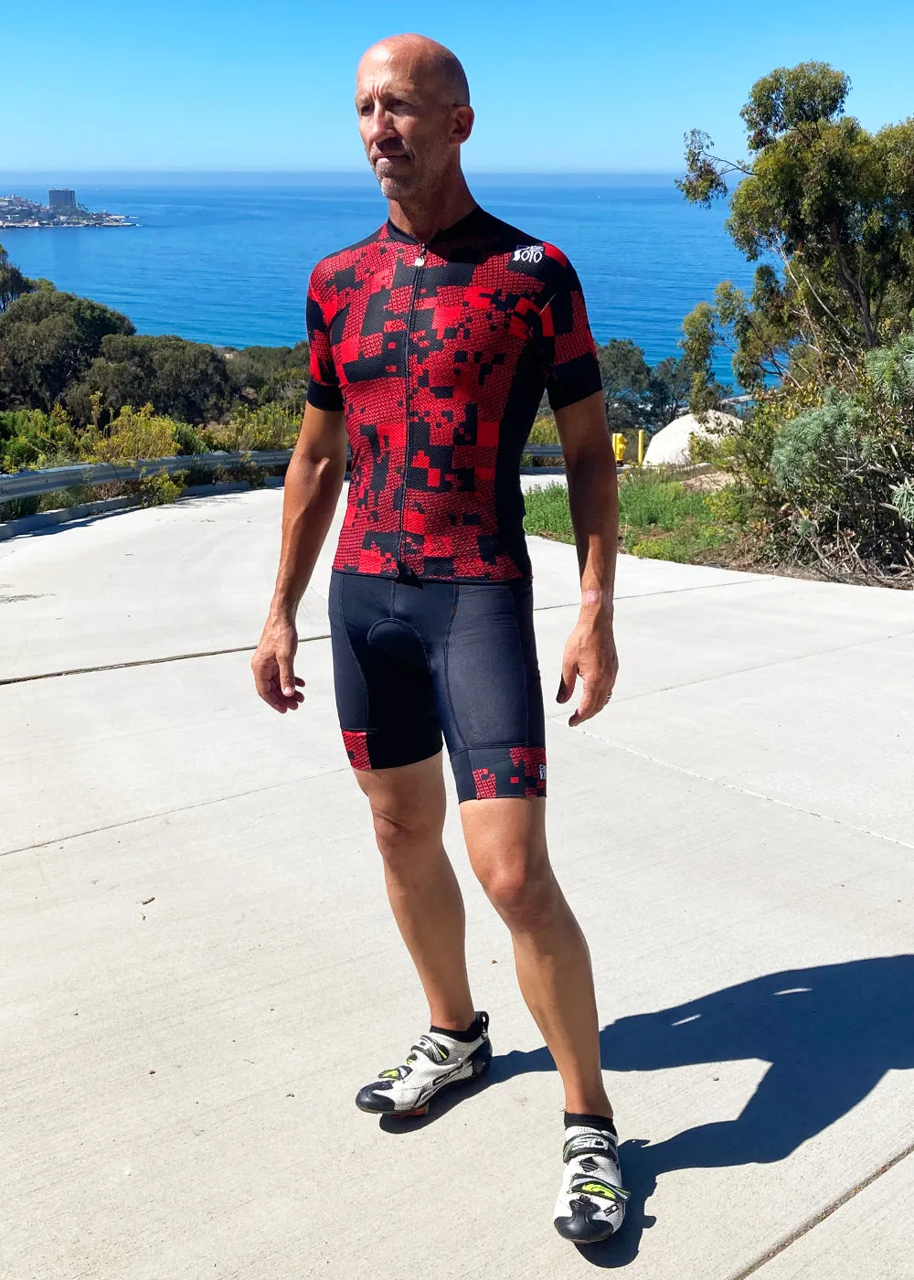 Remera con cierre completo y enfriador de piel para hombre (BYO, crea la tuya)