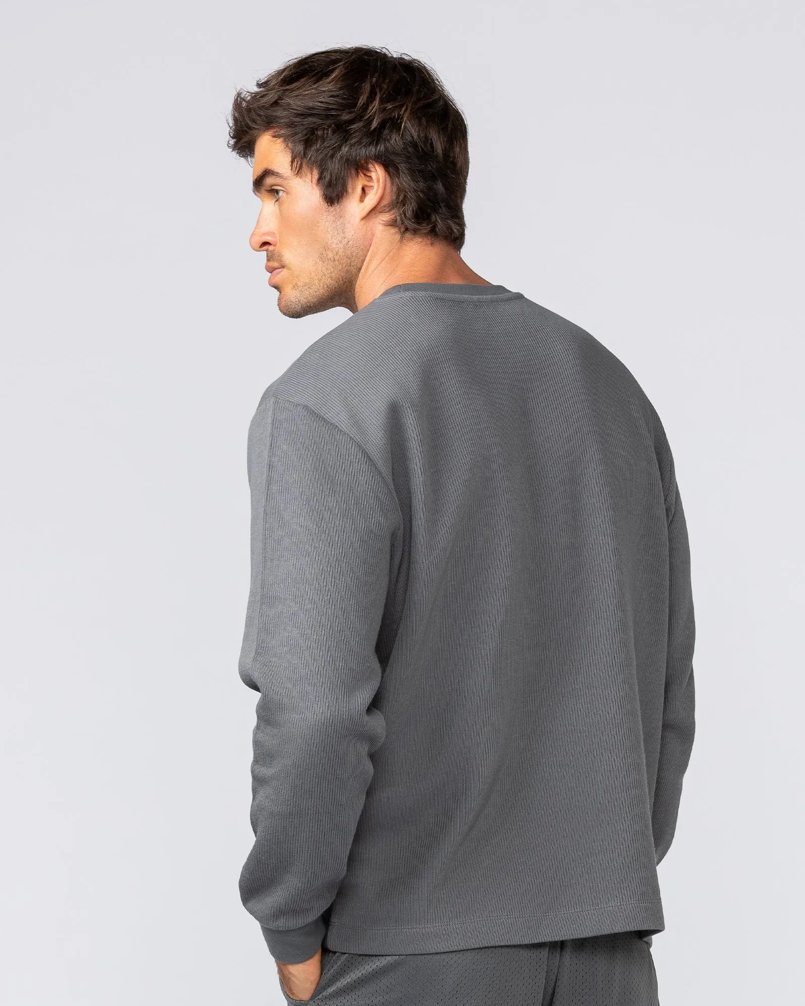 Rib Long Sleeve Tee - Tornado