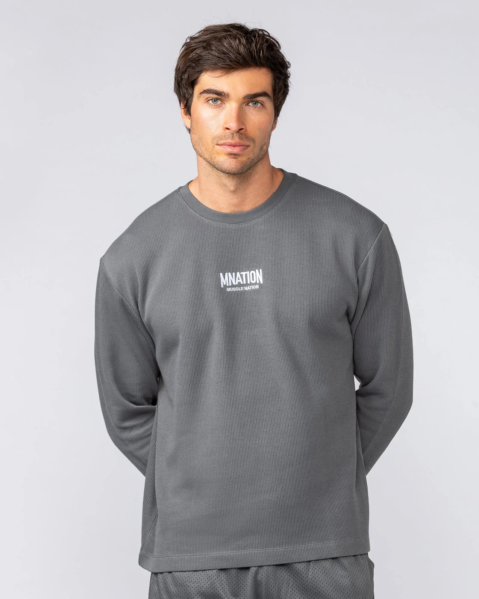 Rib Long Sleeve Tee - Tornado