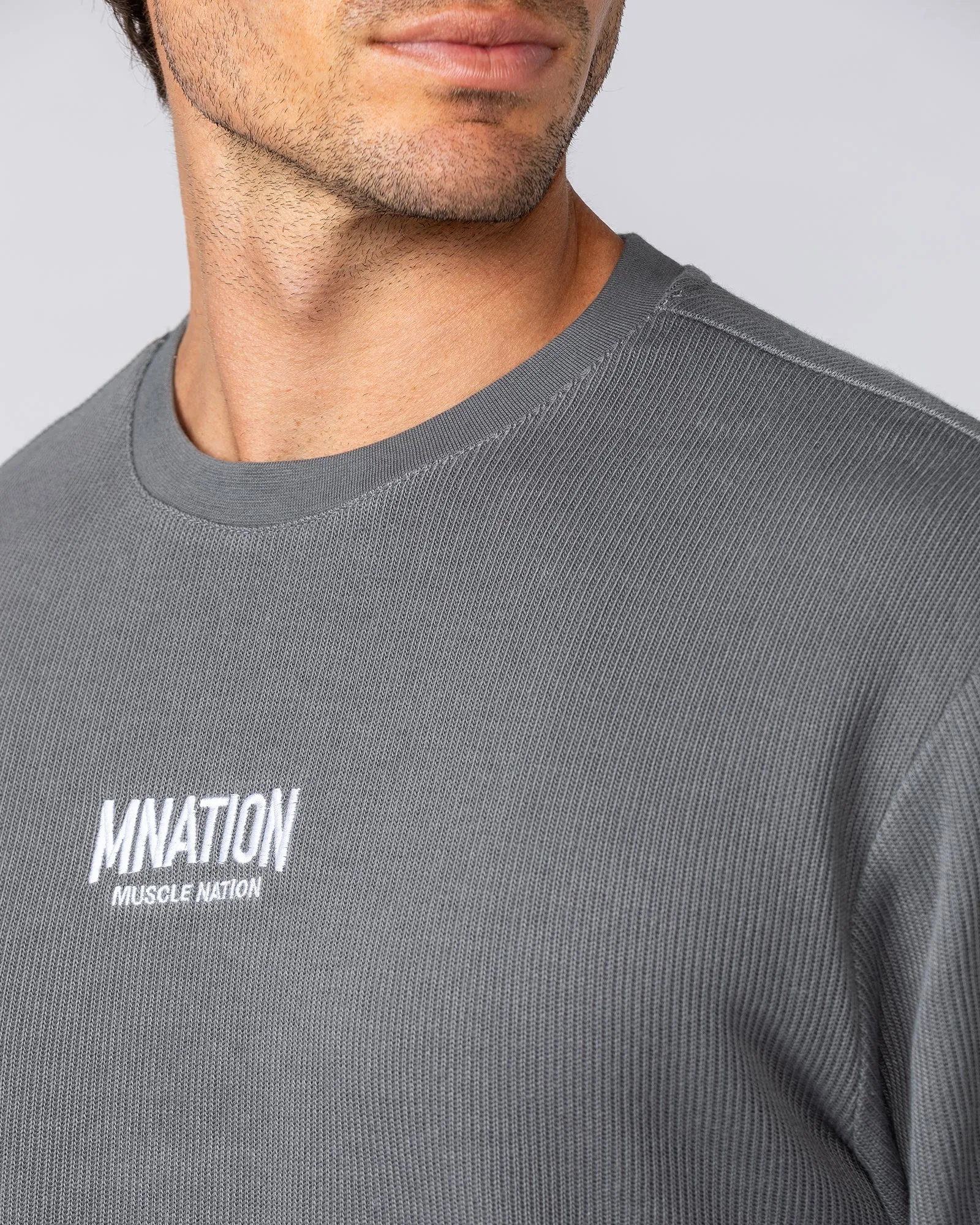 Rib Long Sleeve Tee - Tornado