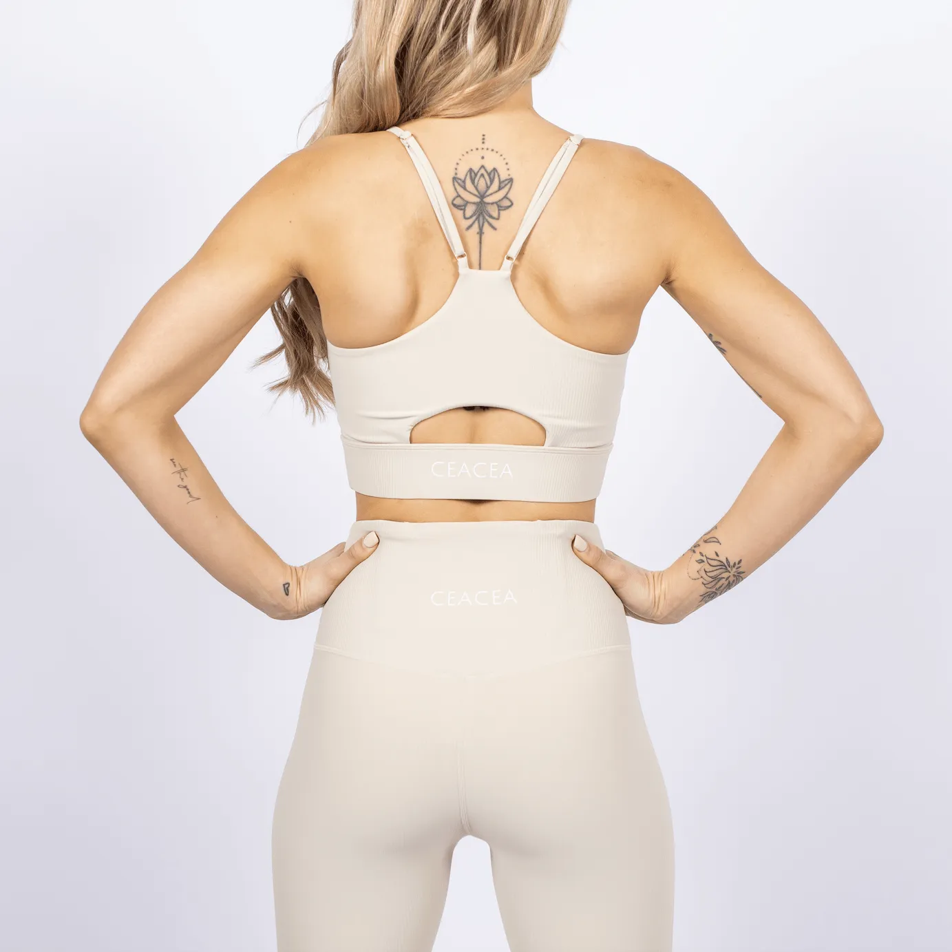 Ribbed Leggings - Oatmeal