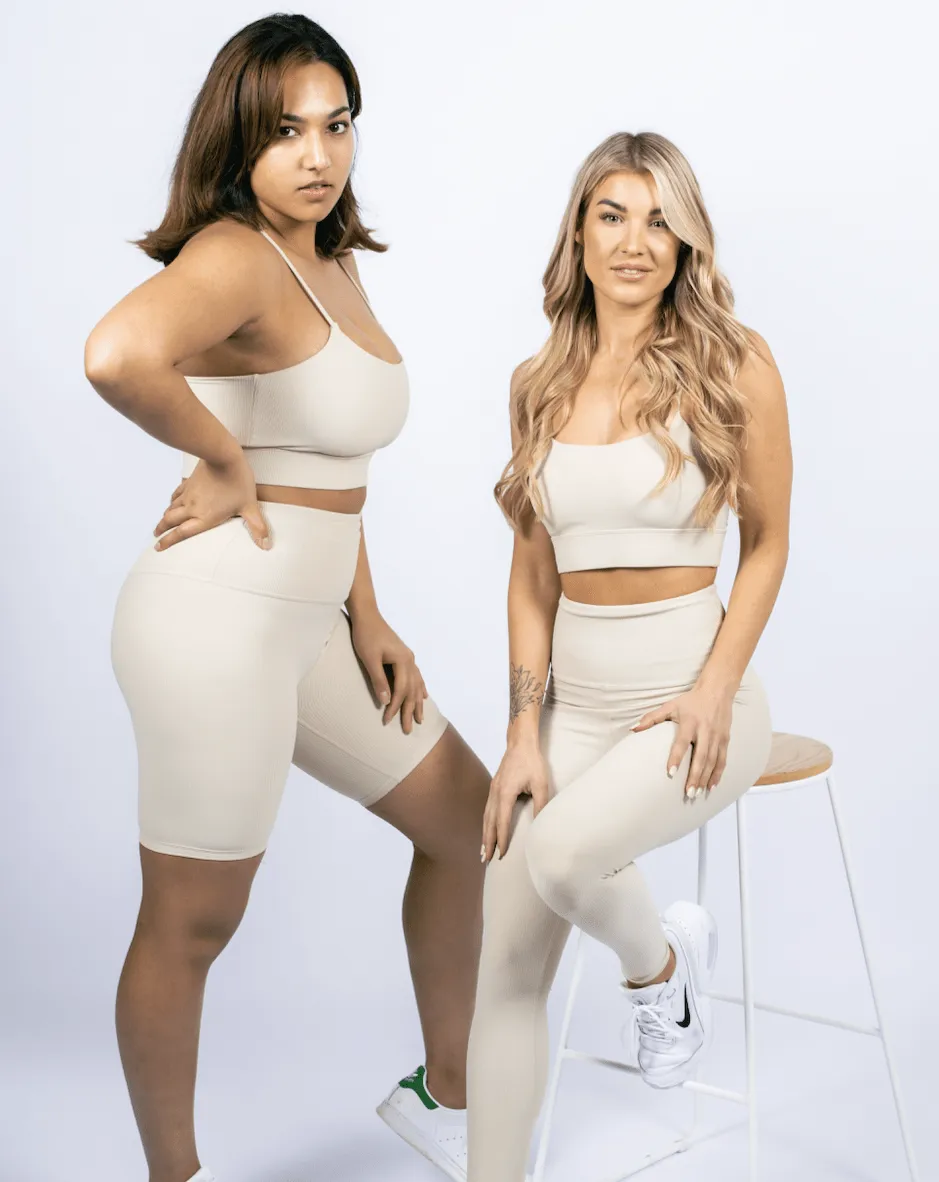 Ribbed Leggings - Oatmeal