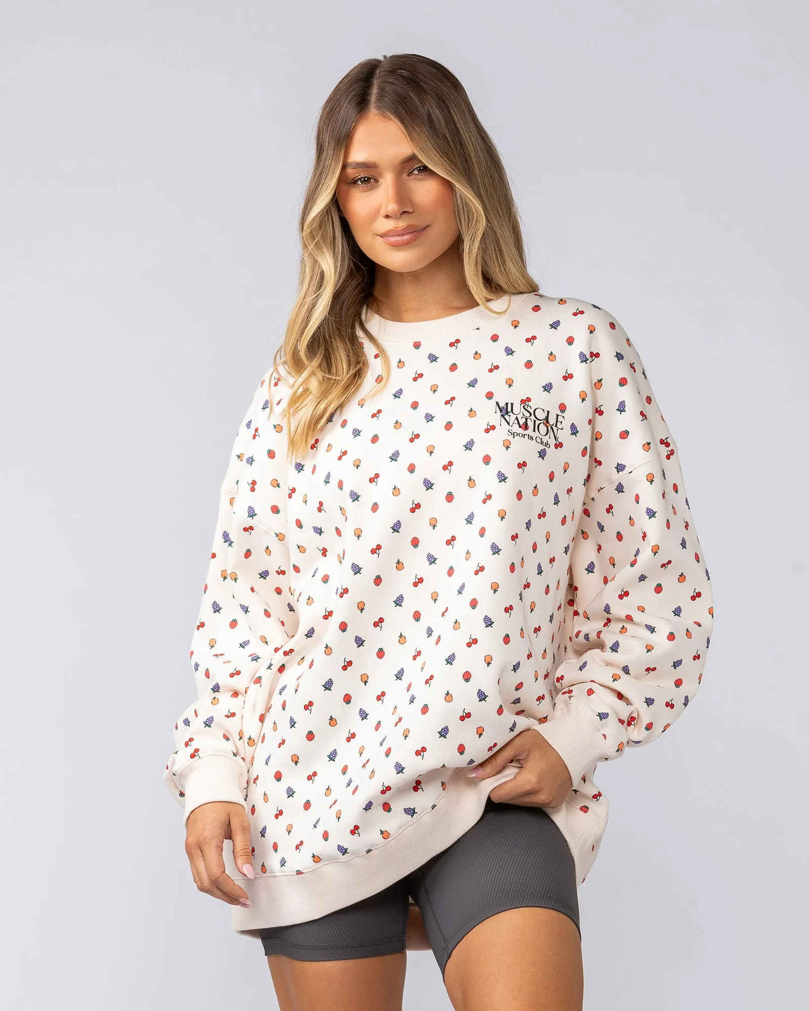Smoothie Oversized Pullover - Smoothie Print