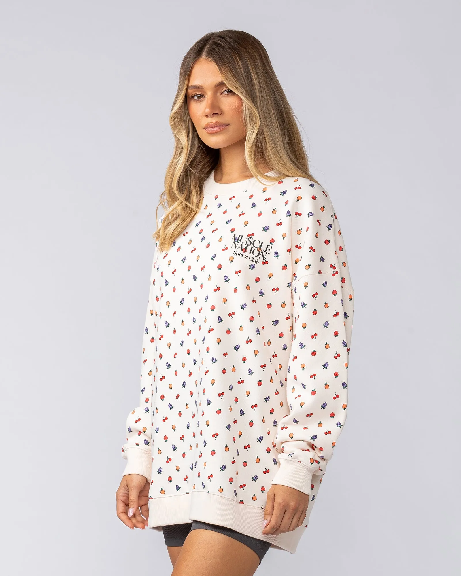 Smoothie Oversized Pullover - Smoothie Print