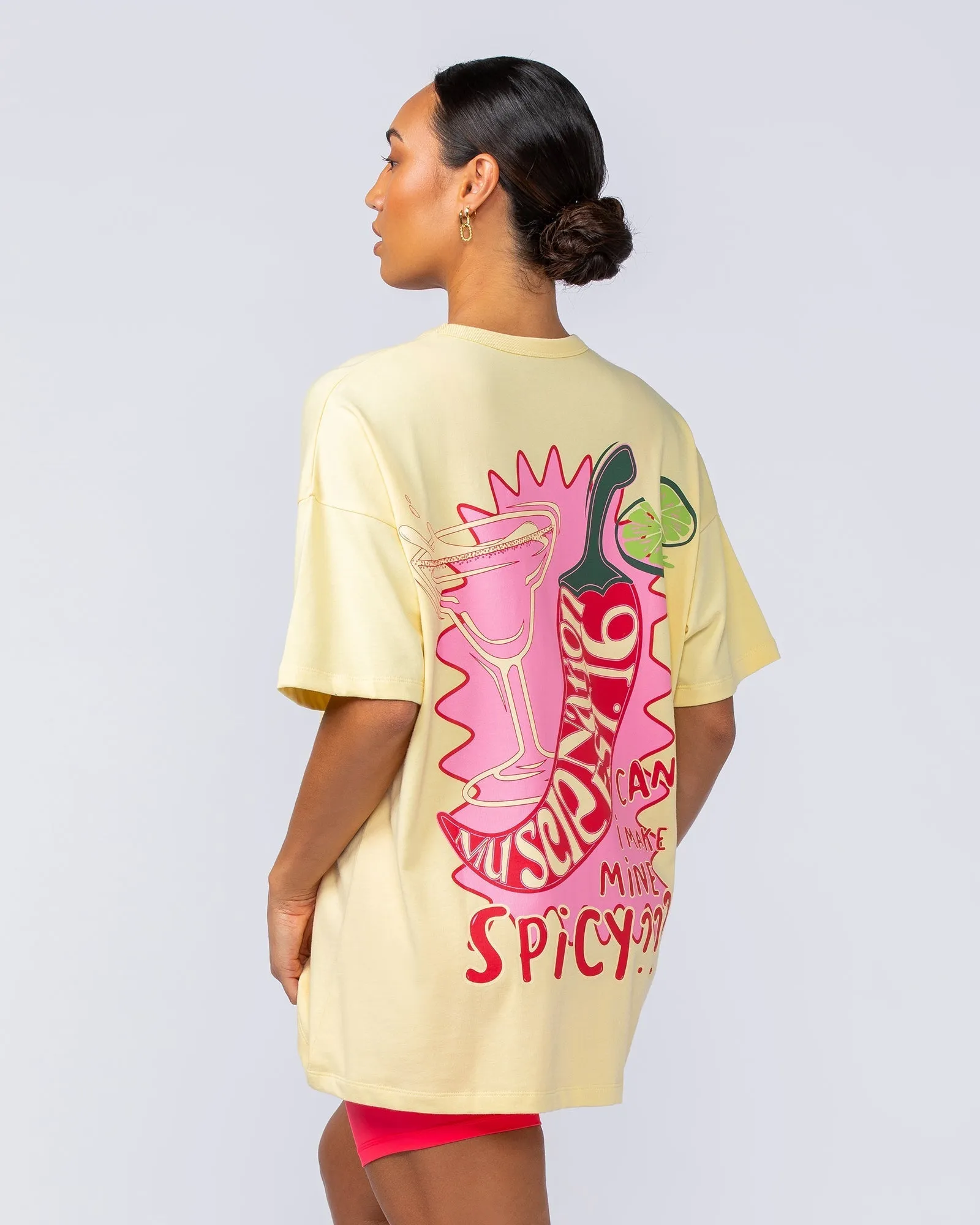 Spicy Oversized Tee - Panna Cotta