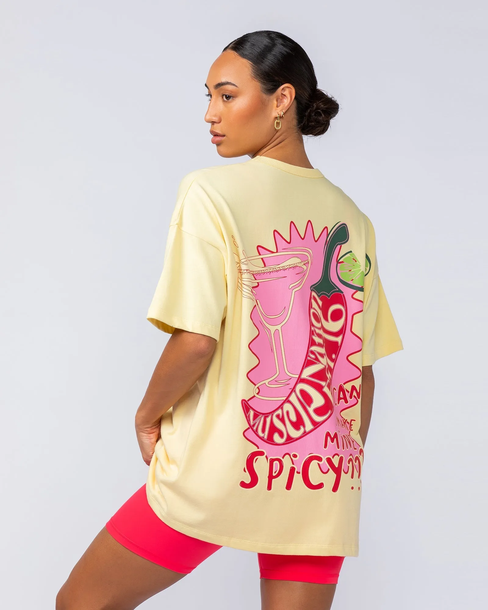Spicy Oversized Tee - Panna Cotta