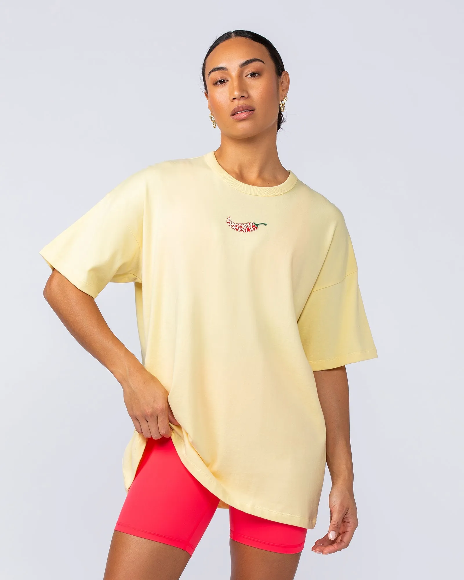Spicy Oversized Tee - Panna Cotta
