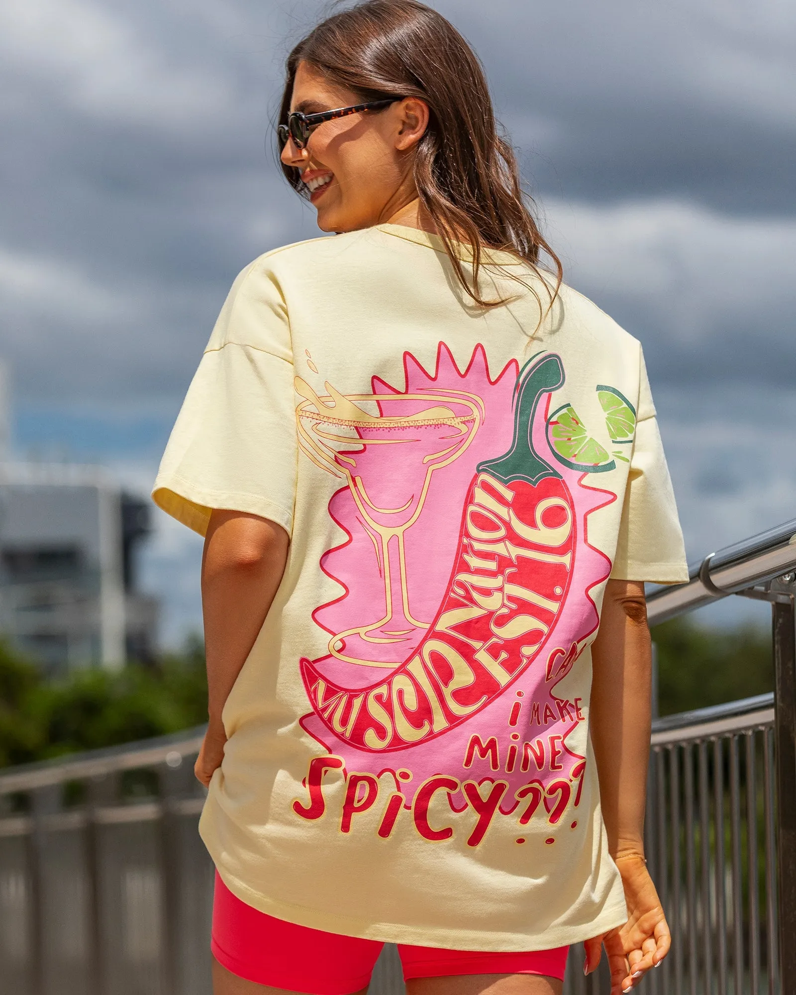 Spicy Oversized Tee - Panna Cotta