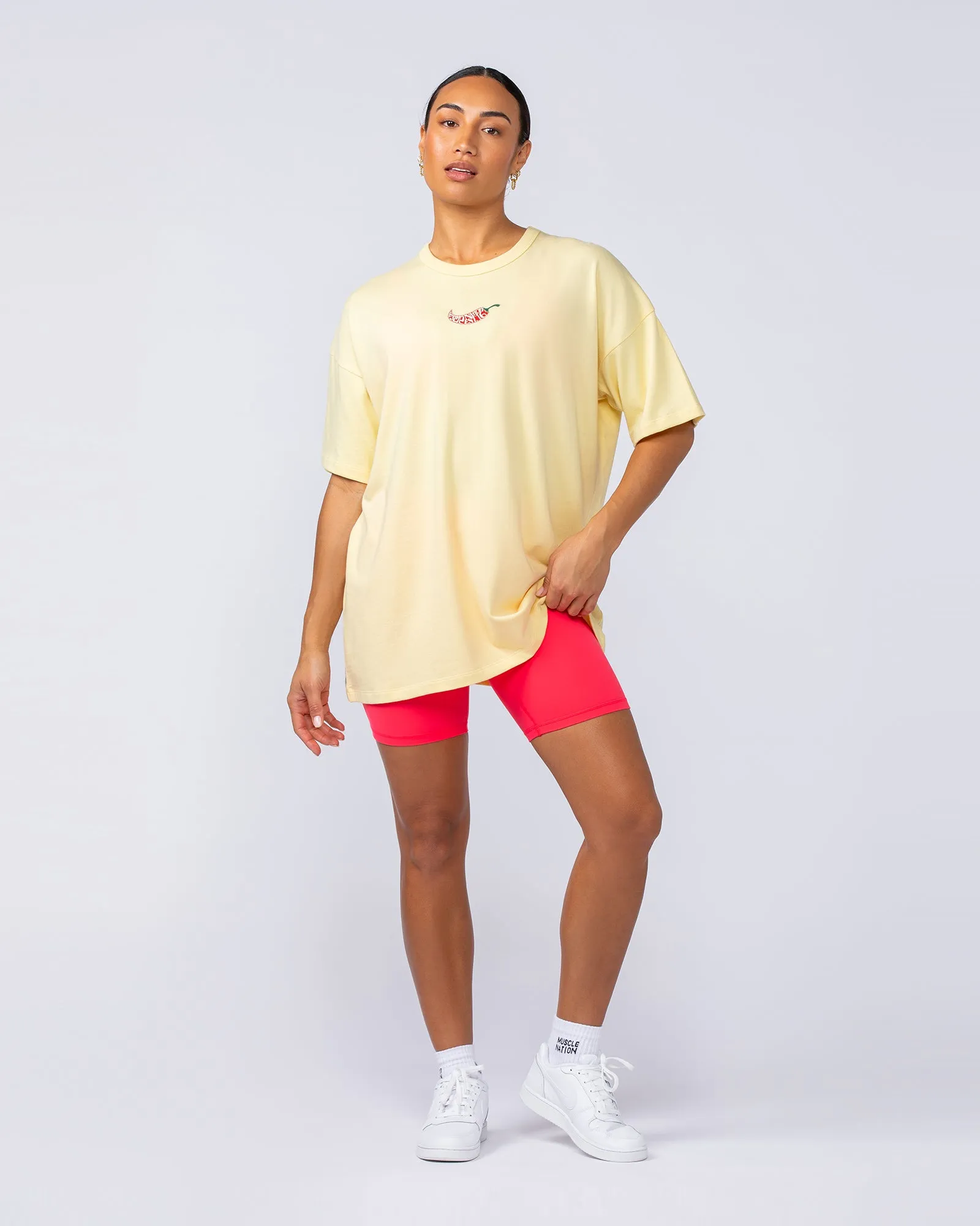 Spicy Oversized Tee - Panna Cotta