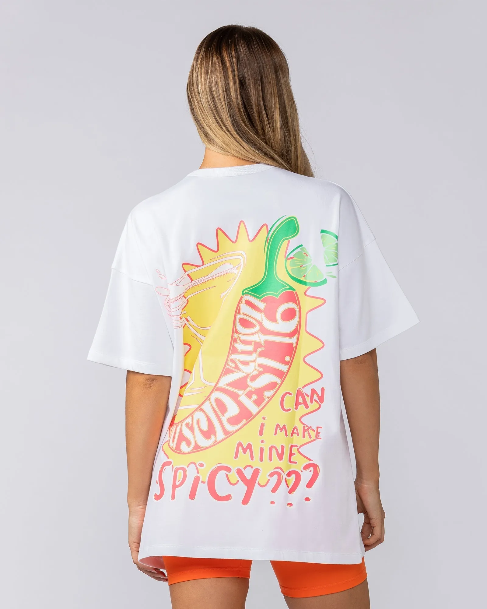 Spicy Oversized Tee - White